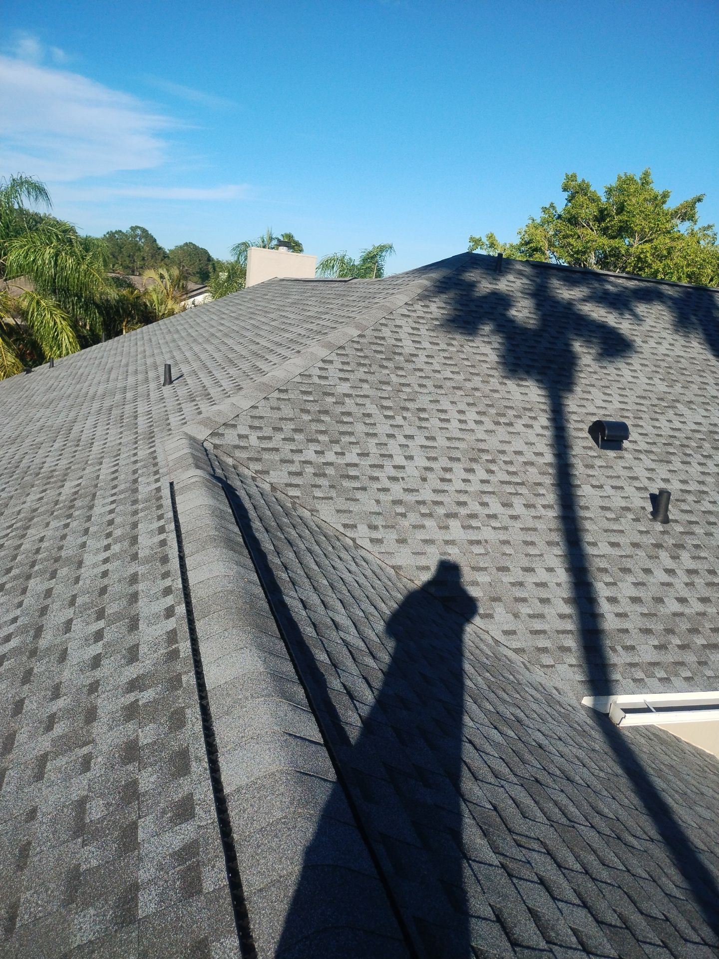 Roof Replacement  using GAF Timberline HDZ Color Pewter  by Sunrise Roofing services Inc.