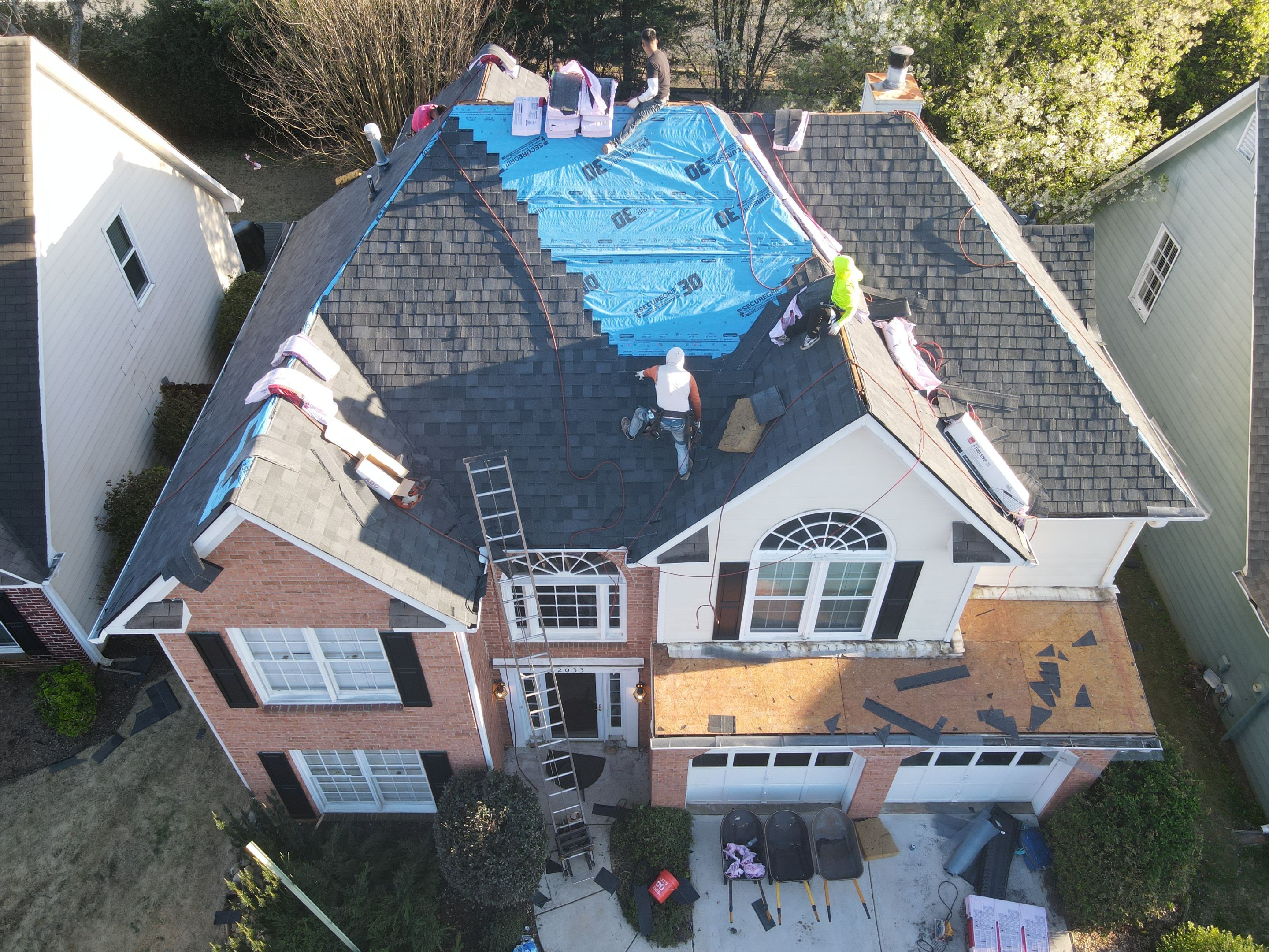 Residential Roofing Installation using Owens Corning by Inspector Roofing and Restoration