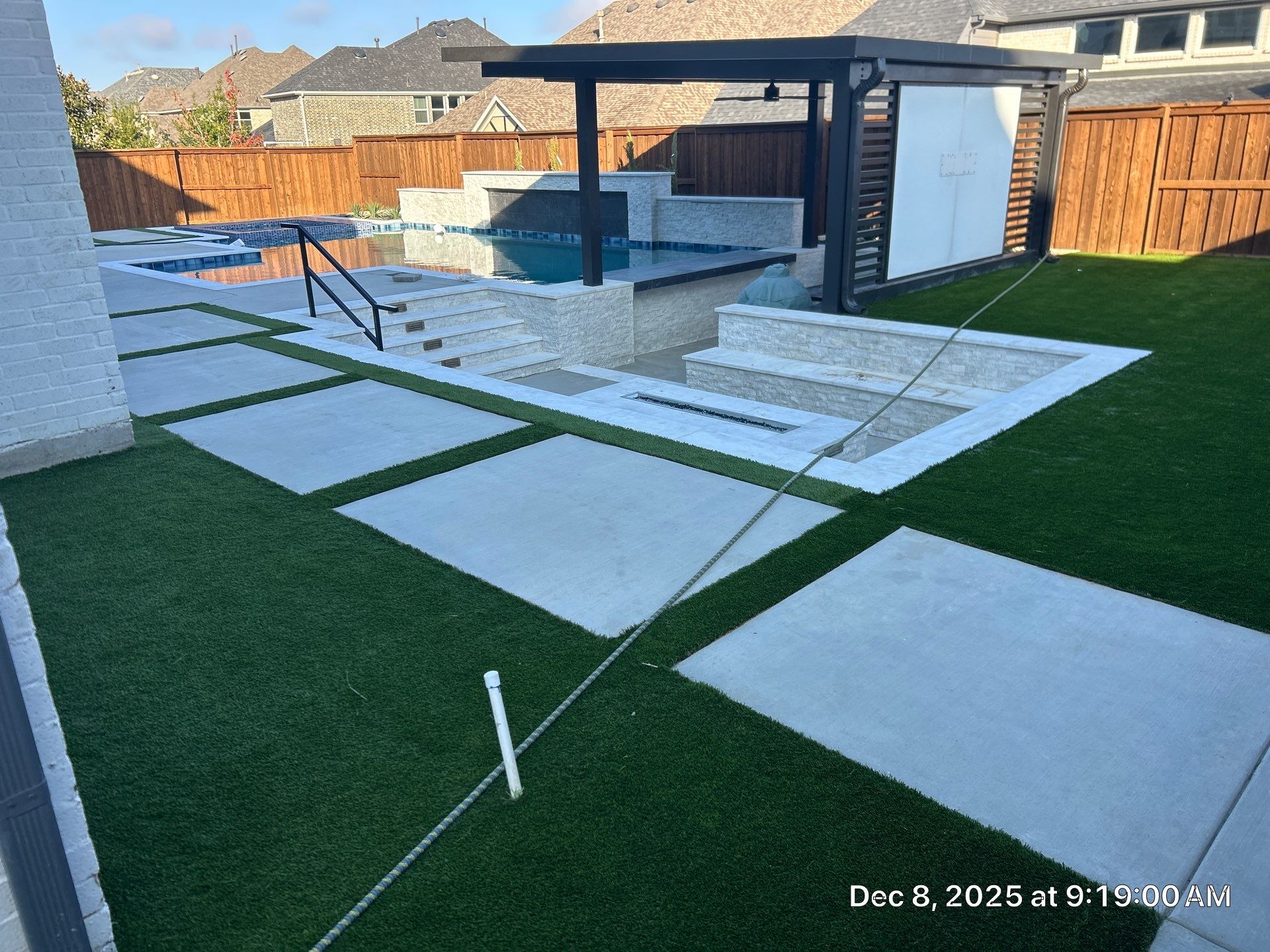 Jumbo Pool, Spa, and Sunken BBQ and Fire Pit by Pinnacle Pools and Spas - DFW