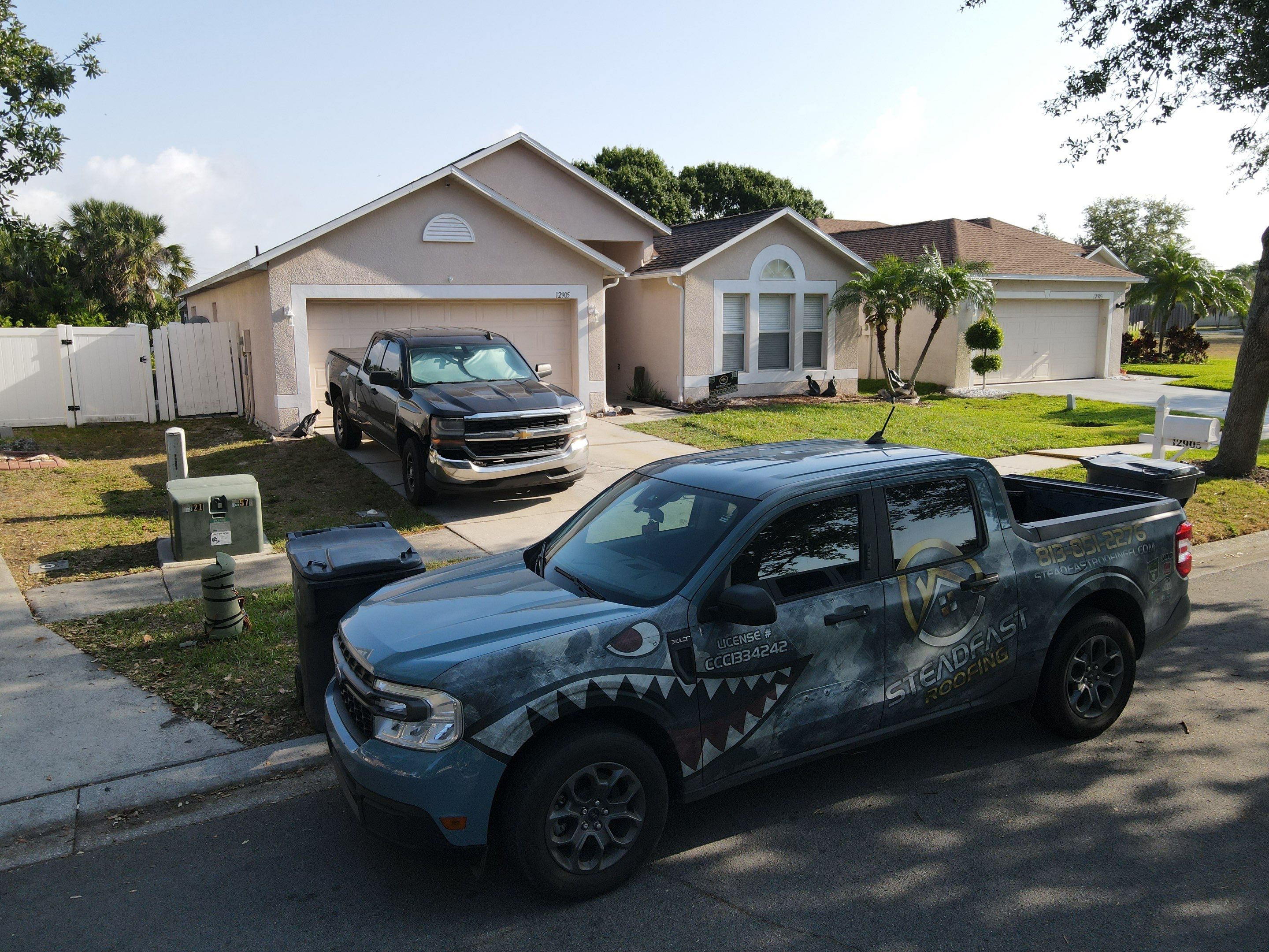 Roof Replacement in Gibsonton, FL. by Steadfast Roofing