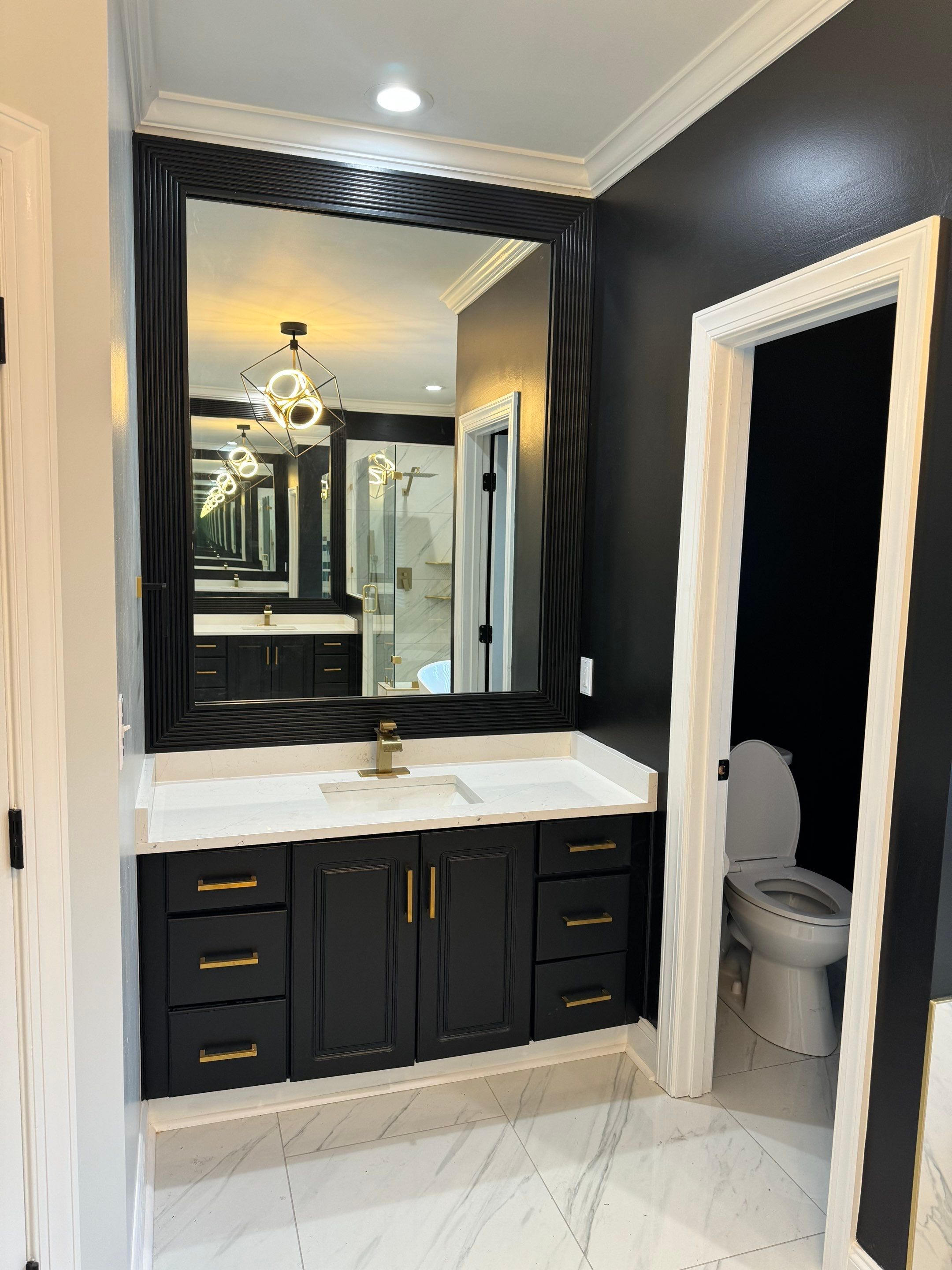 Woods Trace - Bathroom Remodel  by Pillar and Pine
