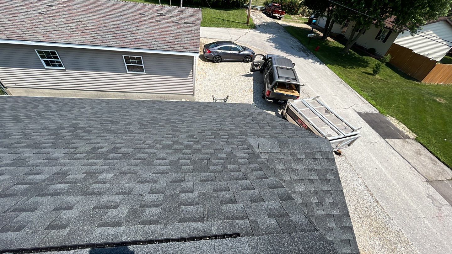 Residential Roofing Installation using GAF Timberline HDZ Charcoal by Nitro Roofing and Construction