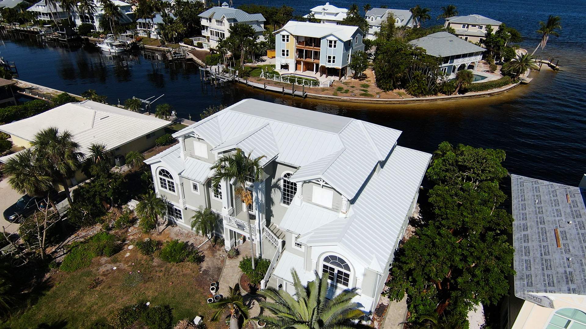 Sanibel Island Standing Seam Roof Replacement by Four Peaks Roofing