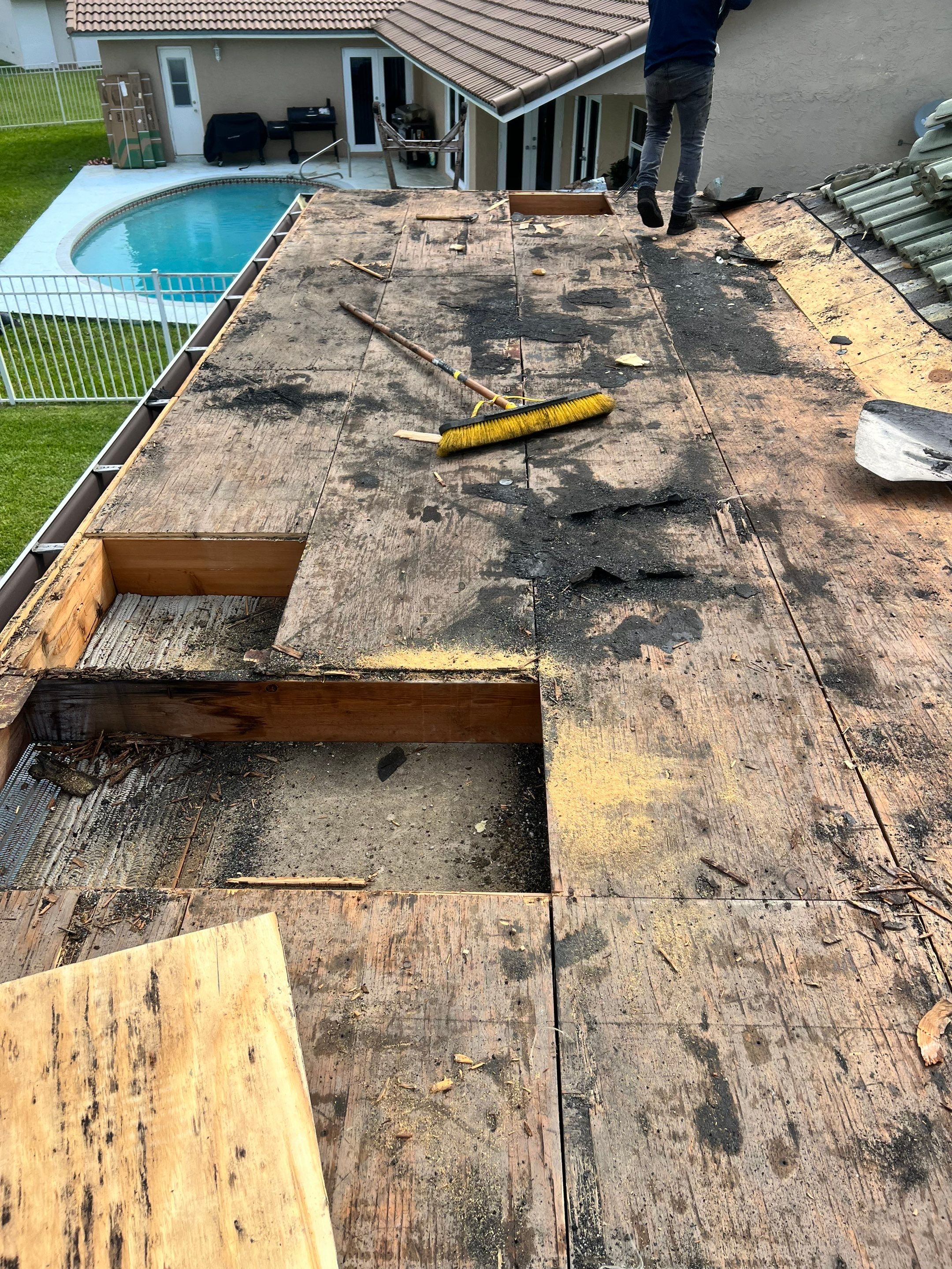 Residential Re-Roof using Polyglass Self-Adhered Flat Deck by First Due Roofing