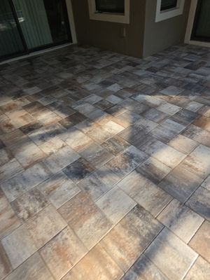 Paver Patio using Concrete Sealant