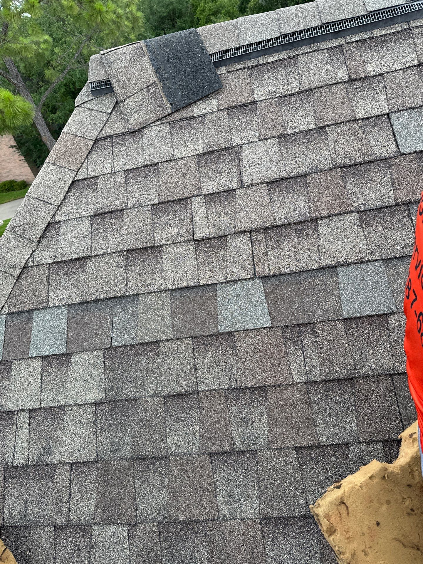 Hail Damage using Owen's Corning Duration (Lifetime) Shingles by Roof Repair Company