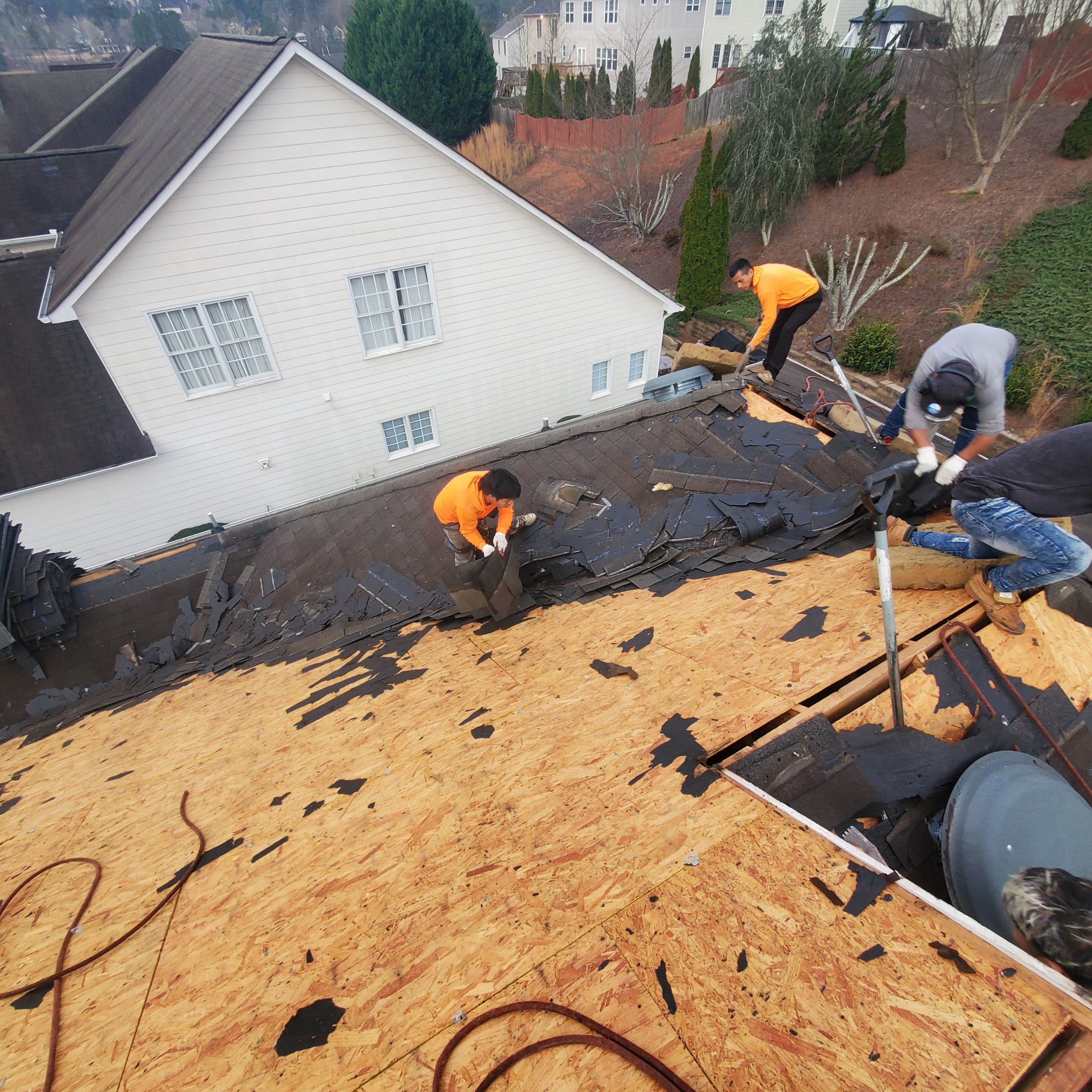 Residential Roofing Installation using Owens Corning by Inspector Roofing and Restoration