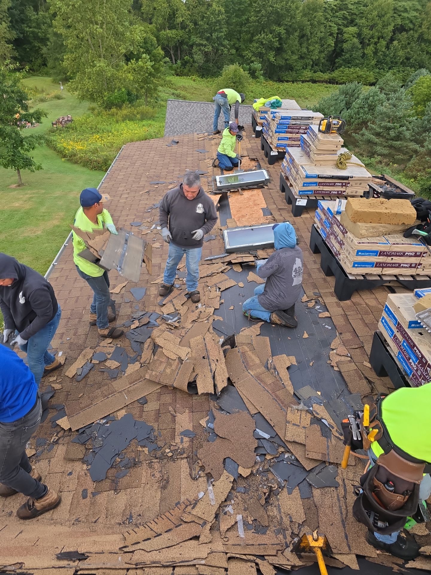 New Roof Installation  by 42 North Construction, LLC.