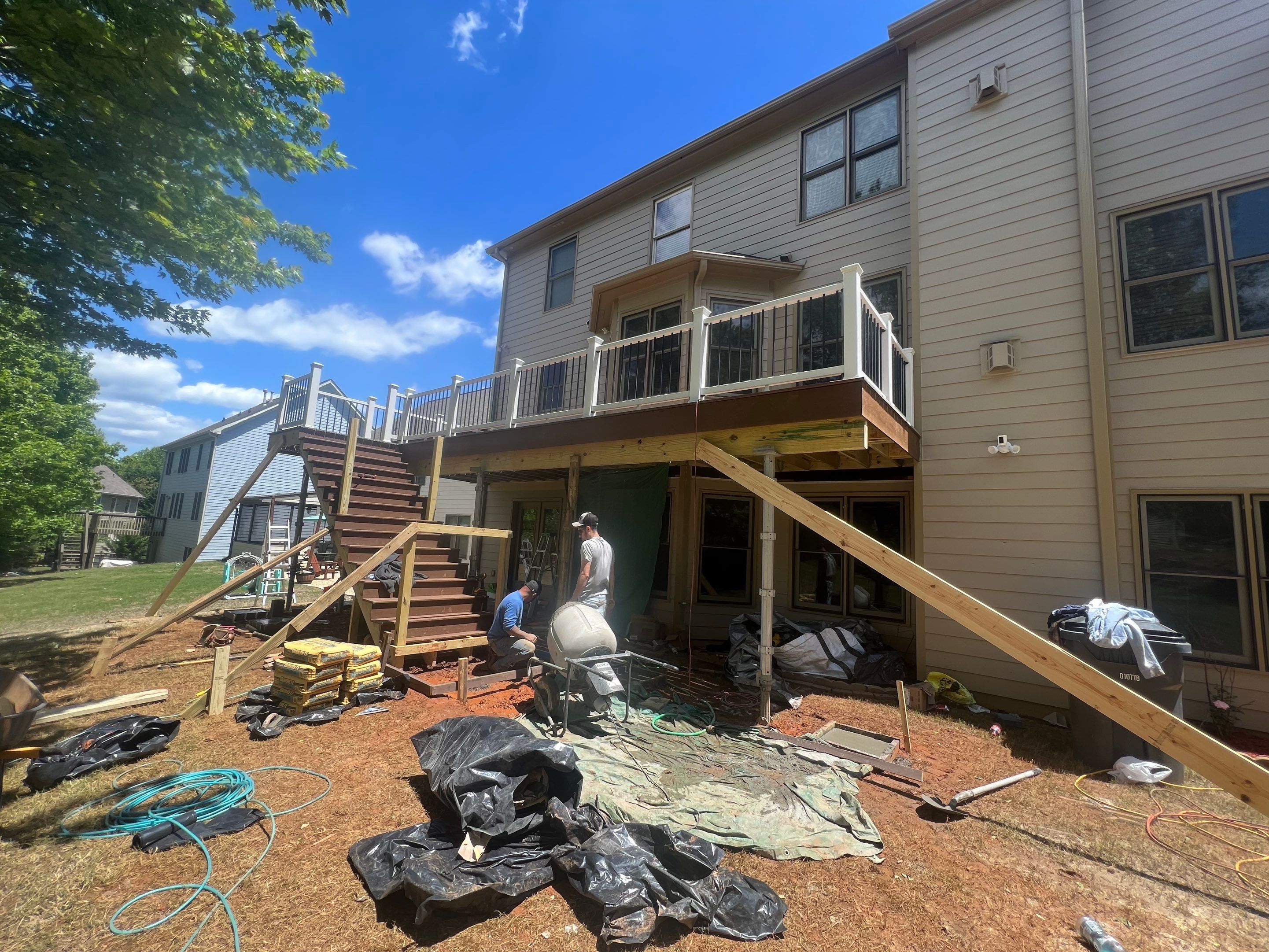 Custom Deck Replacement and Expansion with Composite Materials in Acworth by Swift Home Renovations
