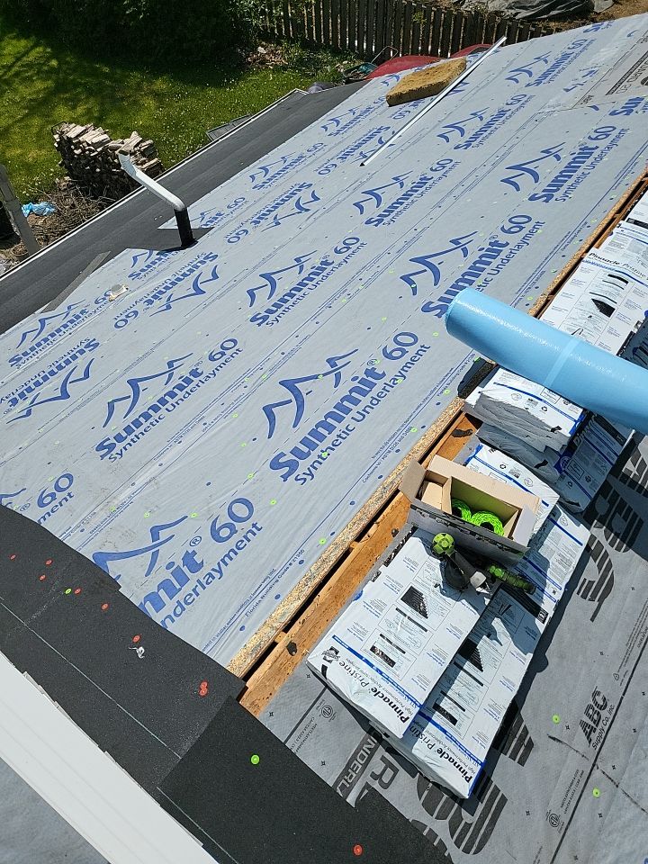 ATLAS PINNACLE COLOR: SUMMER STORM DRIP EDGE: WHITE by Eagle Eye Roofing