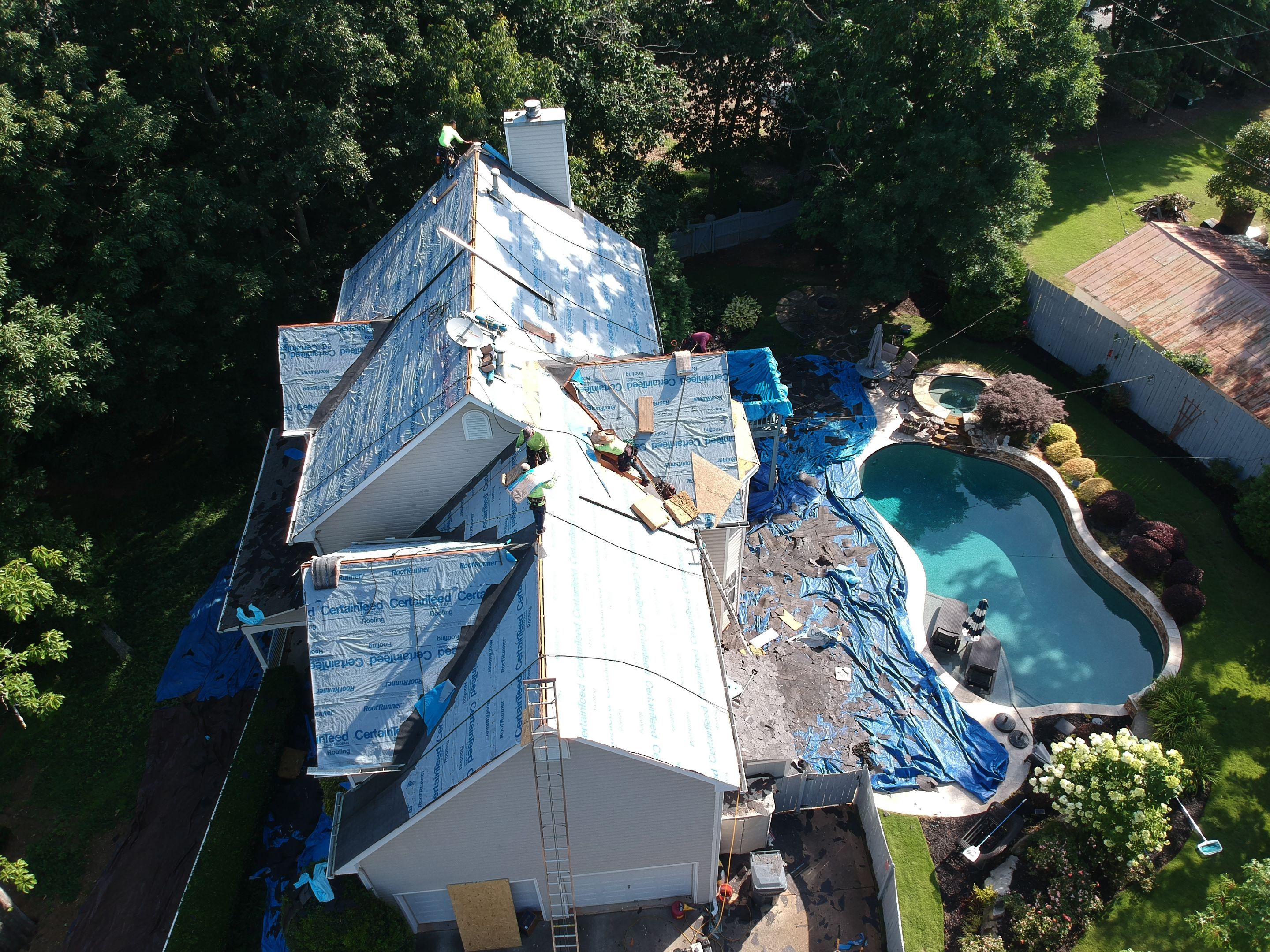 Residential Roofing Installation using GAF by Reset Roofing