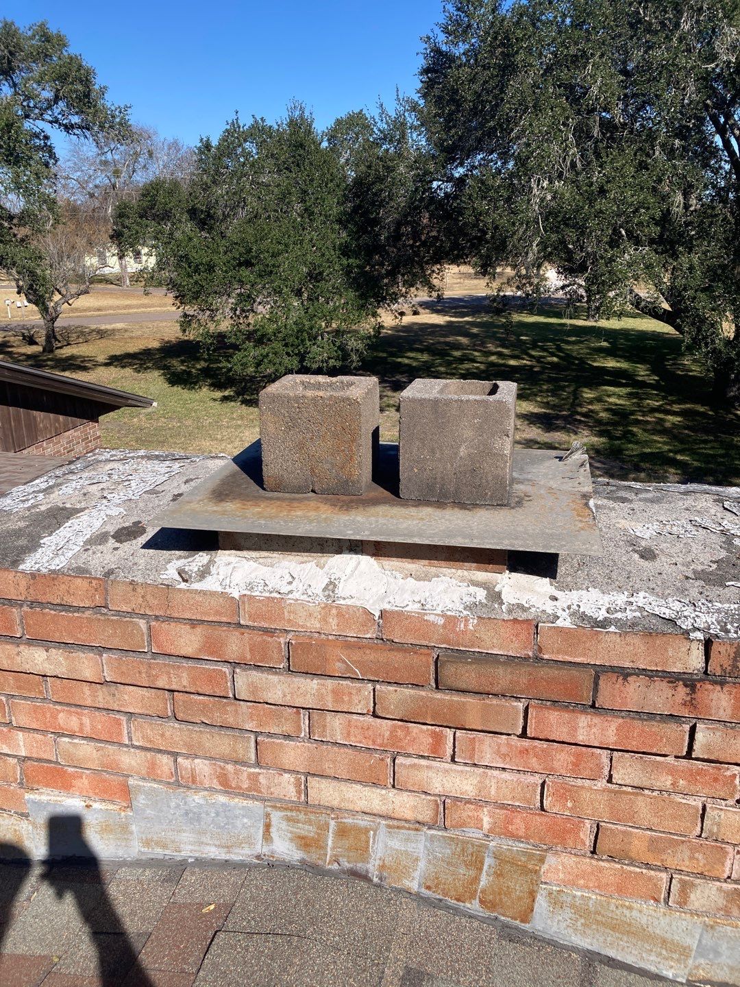 Residential Roofing Repair using Custom Fabricated Metal Spark Arrestor by Lighthouse Roofing