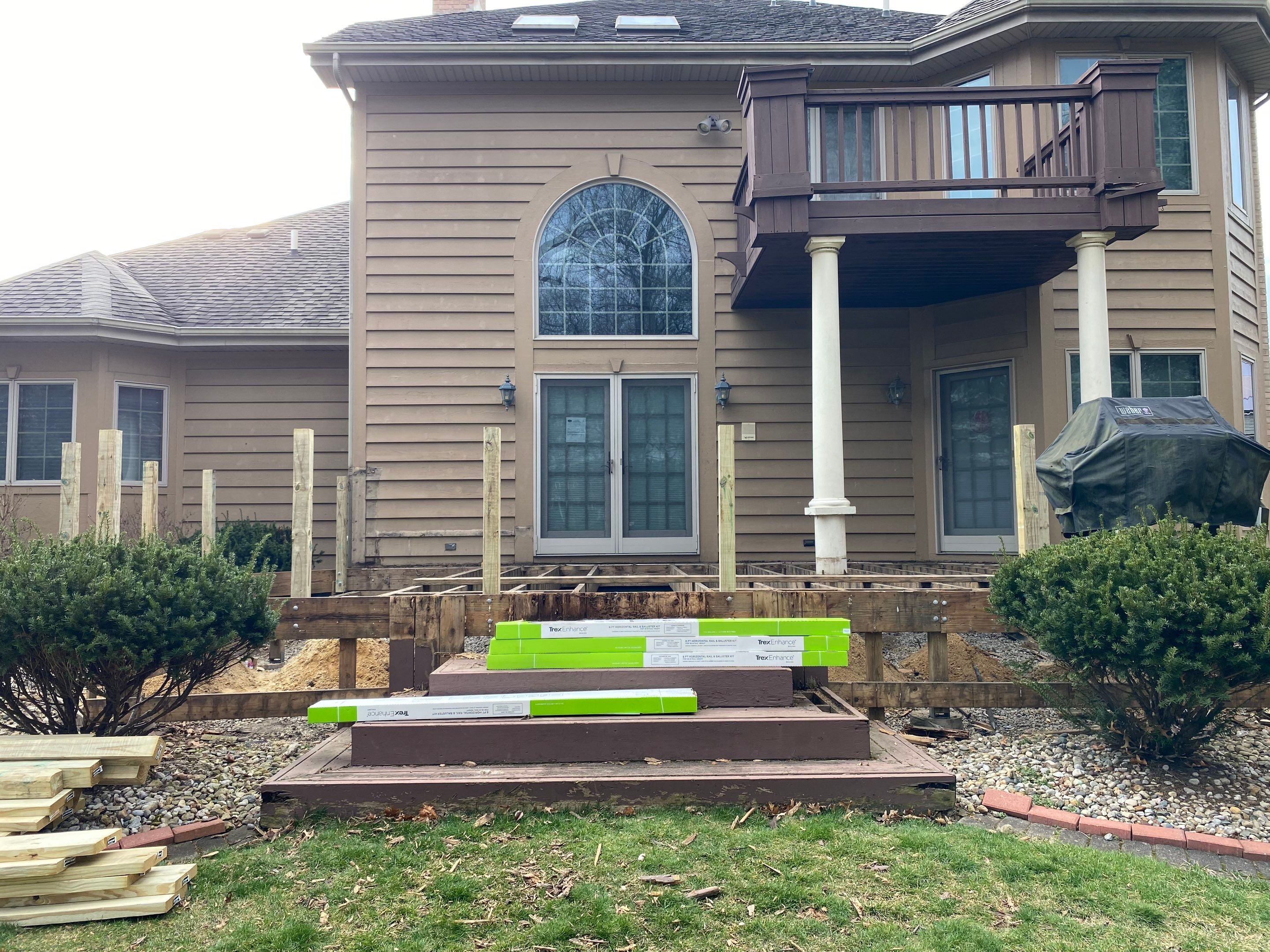 Deck Installation using Trex by INQUSE GENERAL CONTRACTOR