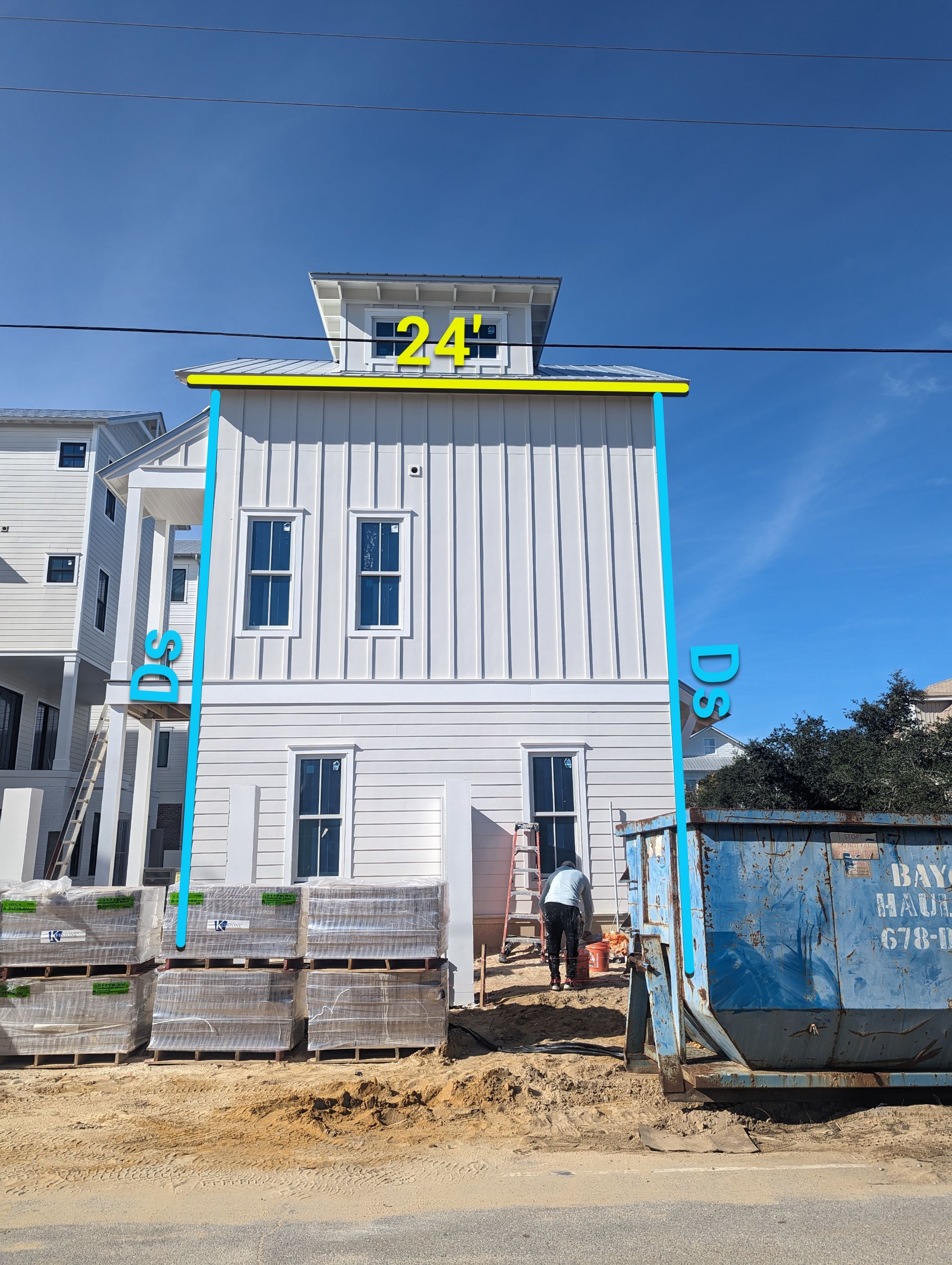 Half-Round Gutters in Galvalume Color in Santa Rosa Beach FL by Gutter Professors