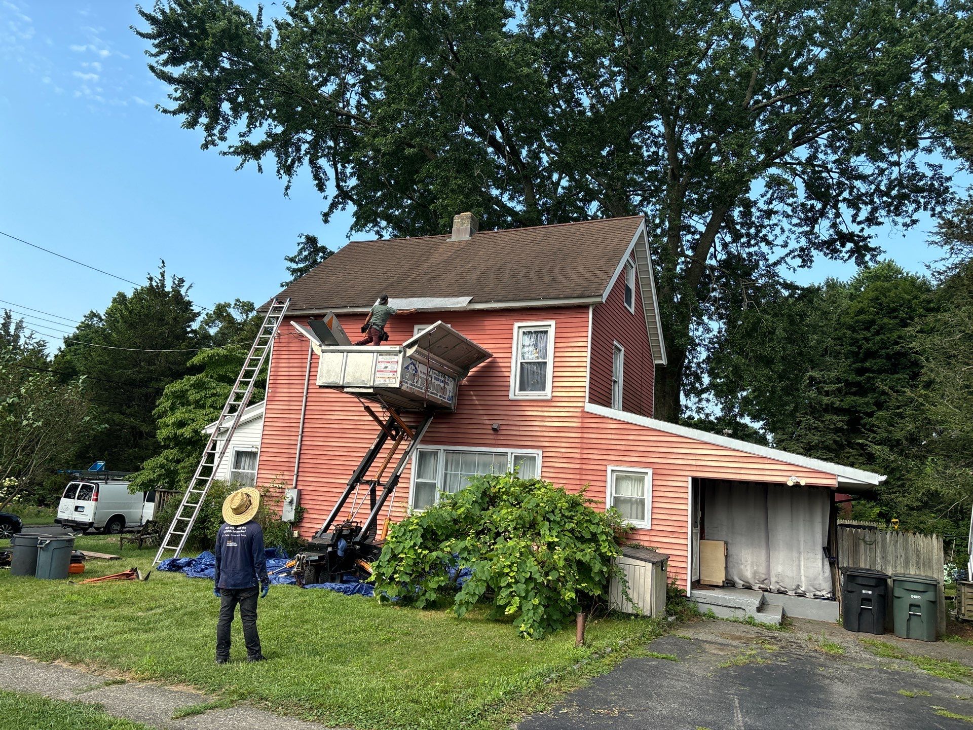 Residential Roofing Installation using Owens Corning Duration Sand Castle by A Plus Exterior