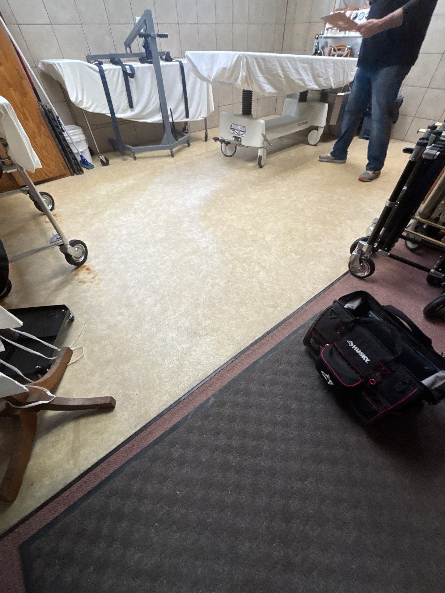 Full Garage Floor Epoxy Coating Installation in Dell Rapids by Select Painting, Coatings & Garage Cabinets