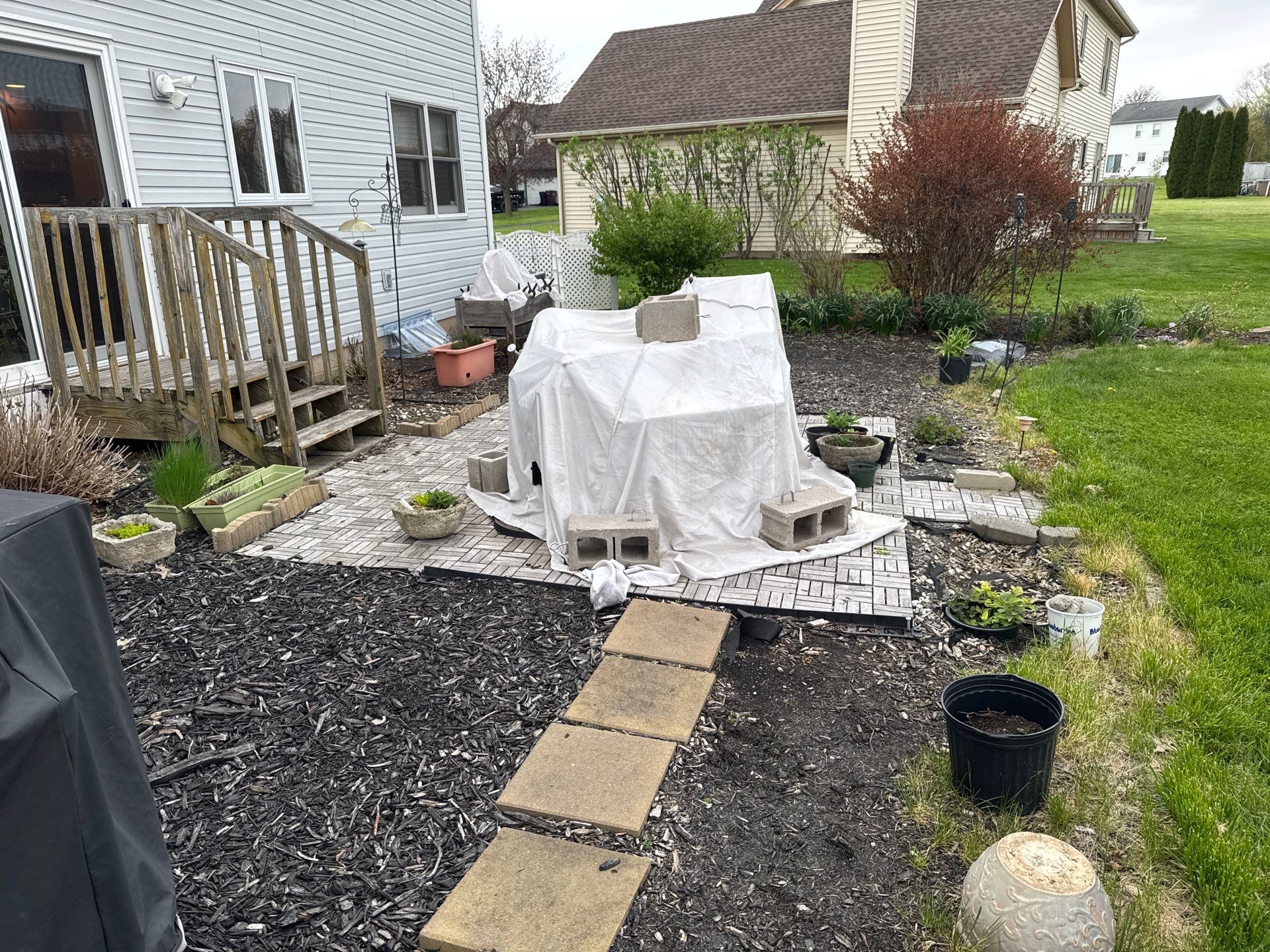 Henrietta Oxford Slate Patio by NG Masonry & Construction LLC