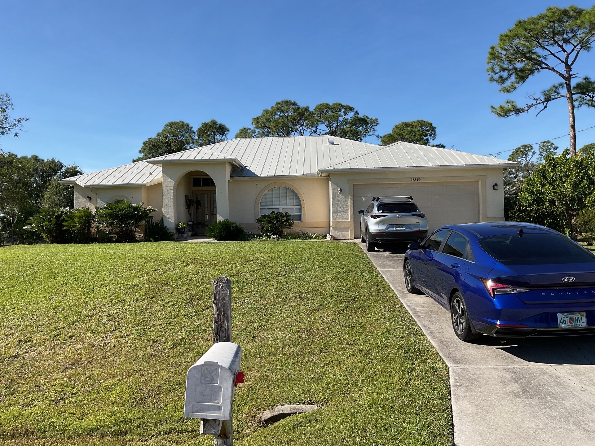 White K-Style Gutters for Modern Homes in North Fort Myers FL by Gutter Professors