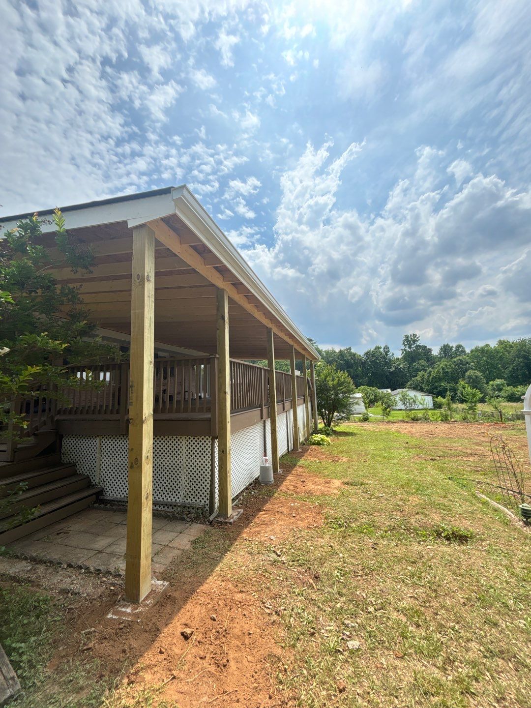 Cover porch by Deerfield Roofing LLC