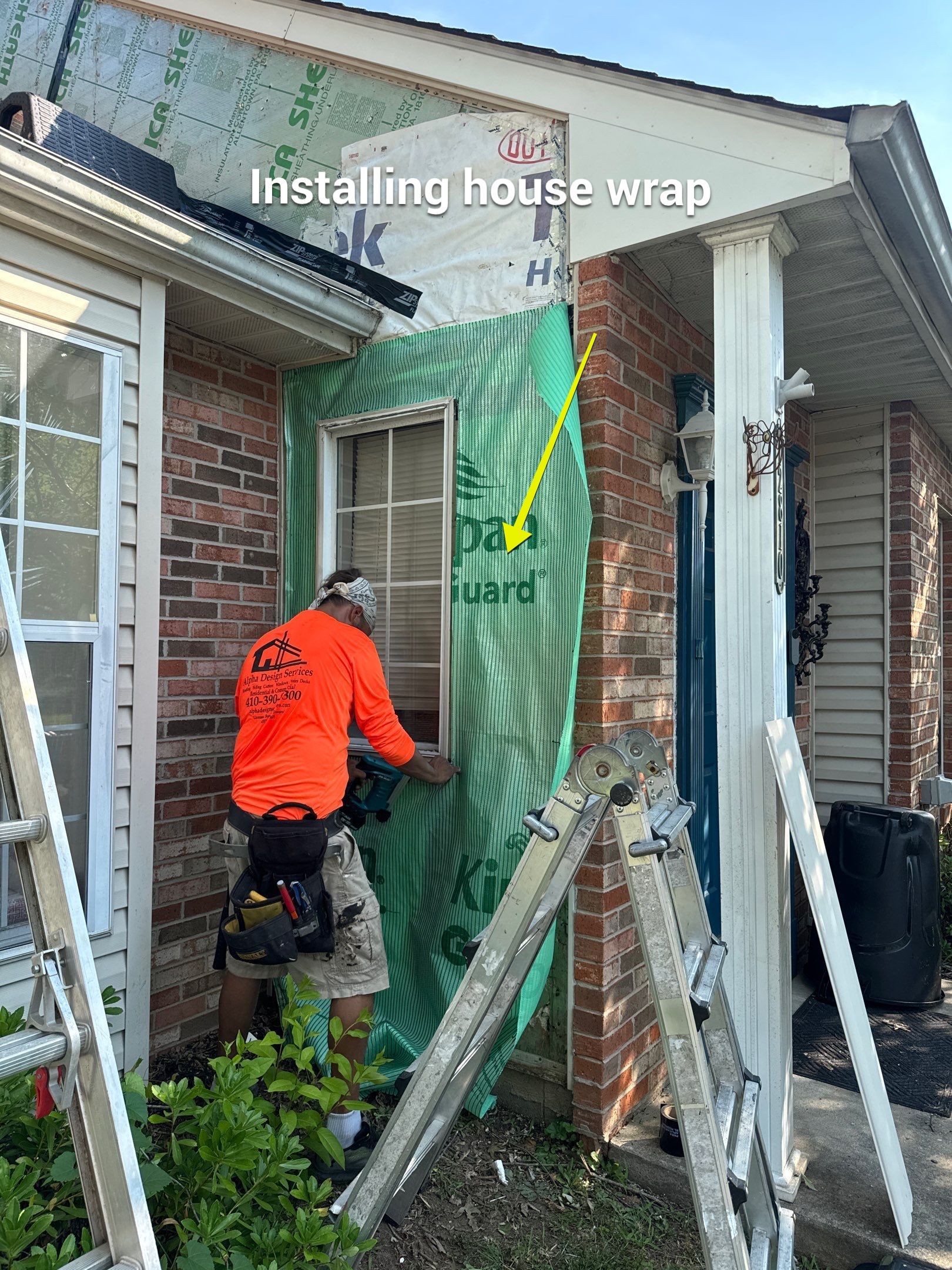 Install new siding  by Alpha Design Services