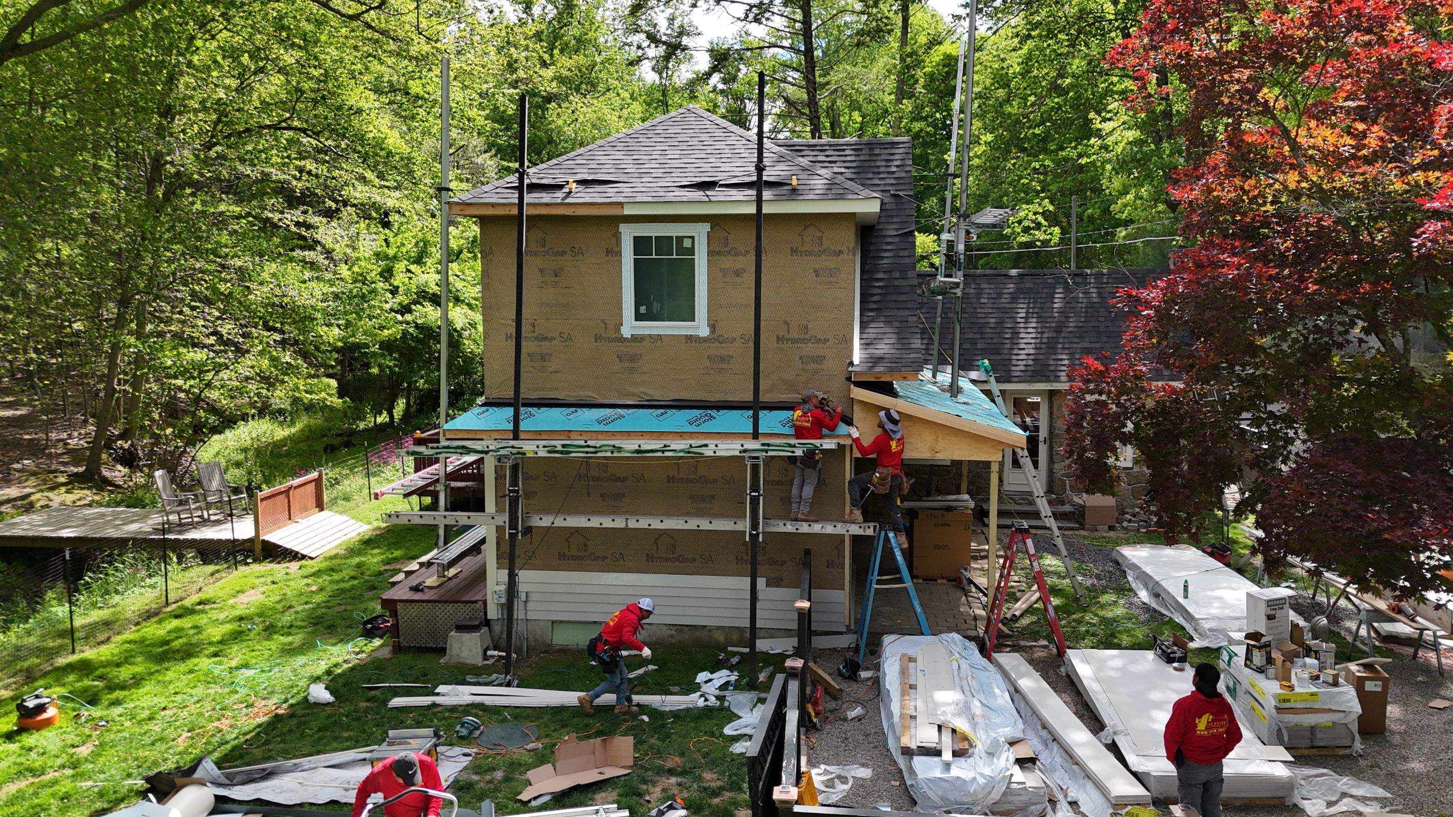 Second Floor Addition and Full Exterior Remodel by All State Home Improvement Inc.