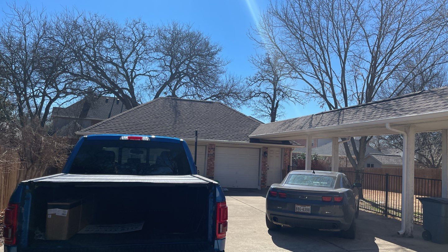 Major storm damage required full roof replacement along with other exterior repairs by First United Roofing & Construction