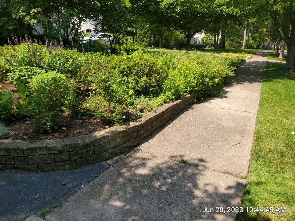 natural stone cleaning using Algaecide, soft wash soap by Northern Power Washing LLC.