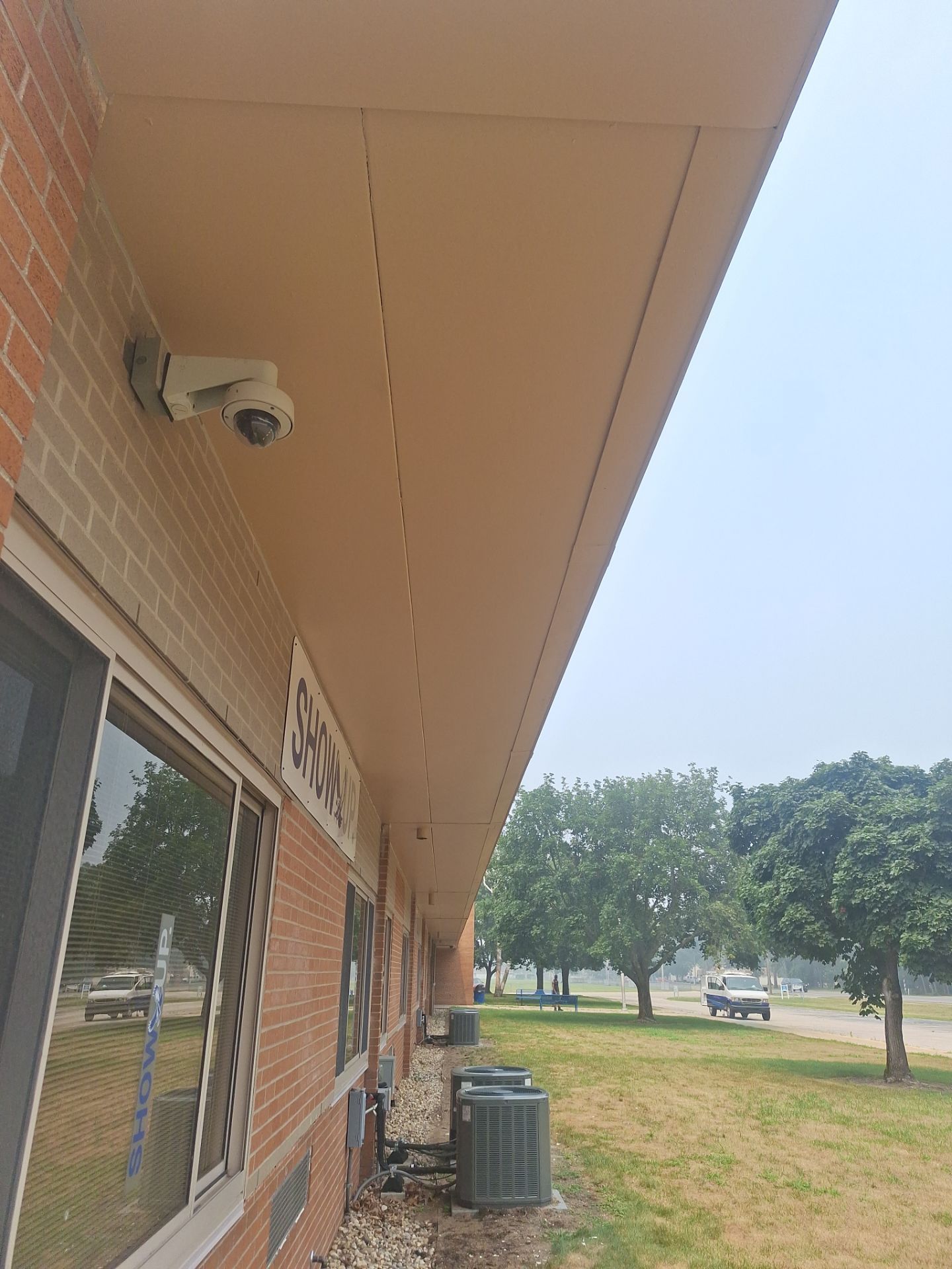 Commercial Exterior Pressure Washing and Soffit Preparation in Muskegon by Gordon Painting