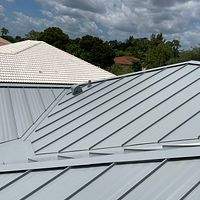 24ga 1.5" Mechanical Seam Buckskin  by Total Roofing System The Metal Roof Experts
