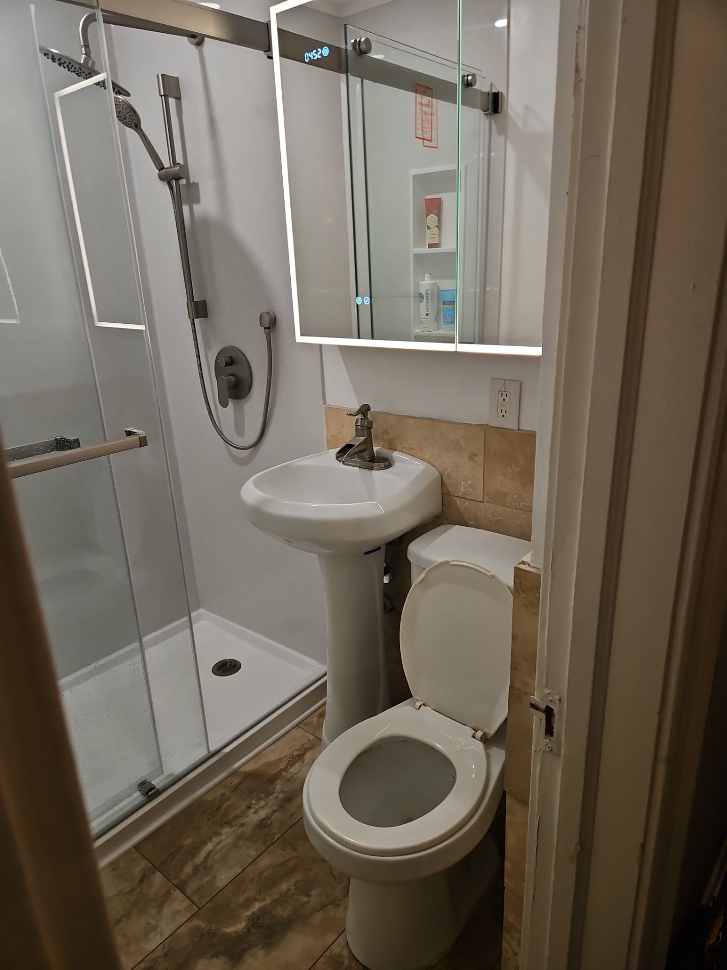 Bathroom Remodel using Onyx by The Shower Company