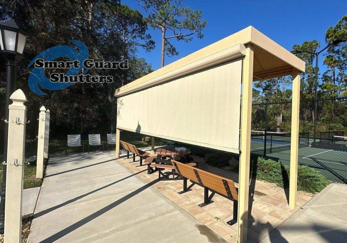 Retractable Sun & Bug Screen  by Smart Guard Shutters