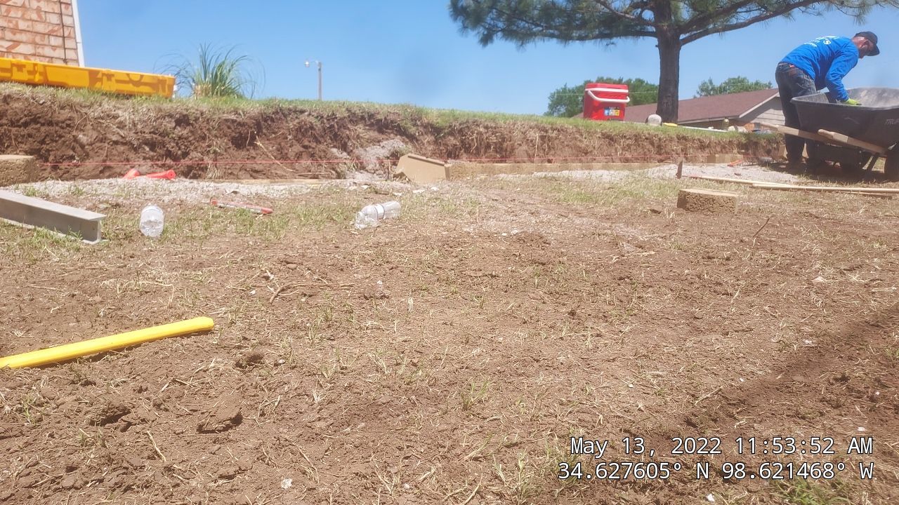 Retaining Wall using Rocks by Clays Services Inc