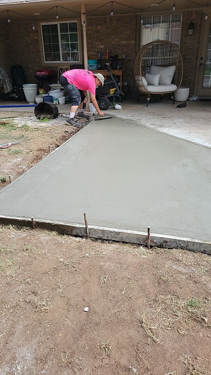 Tree removal , Concrete, Pergola, and sod install  by Clays Services Inc