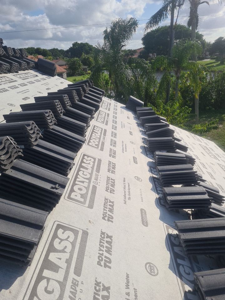 Residential Roofing Installation using Eagle Roofing Tile by BLUES BROTHERS ROOFING