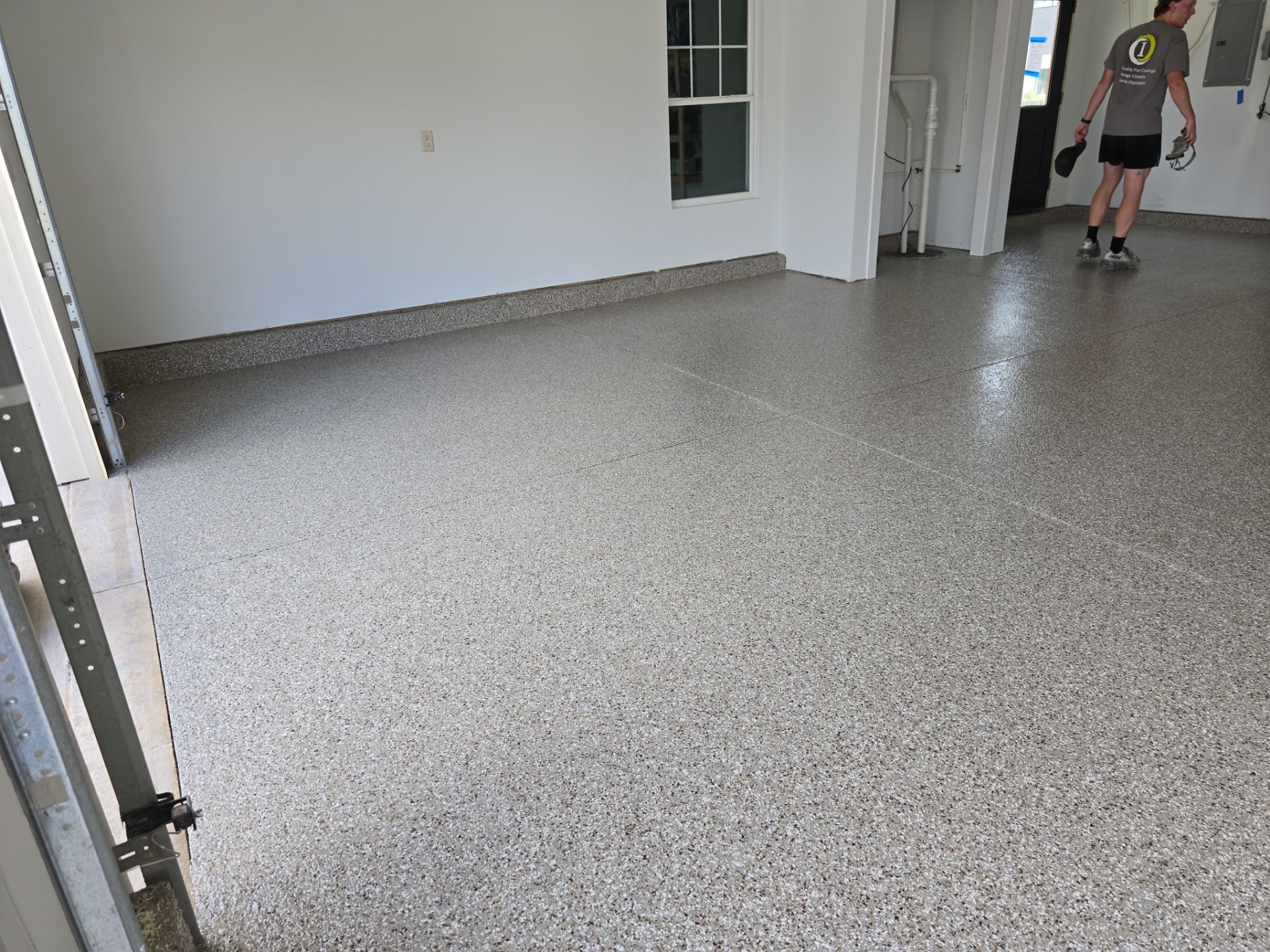 Pebble Beach coating in Elkhart! by Innovative Spaces / Innovative Concrete Coatings