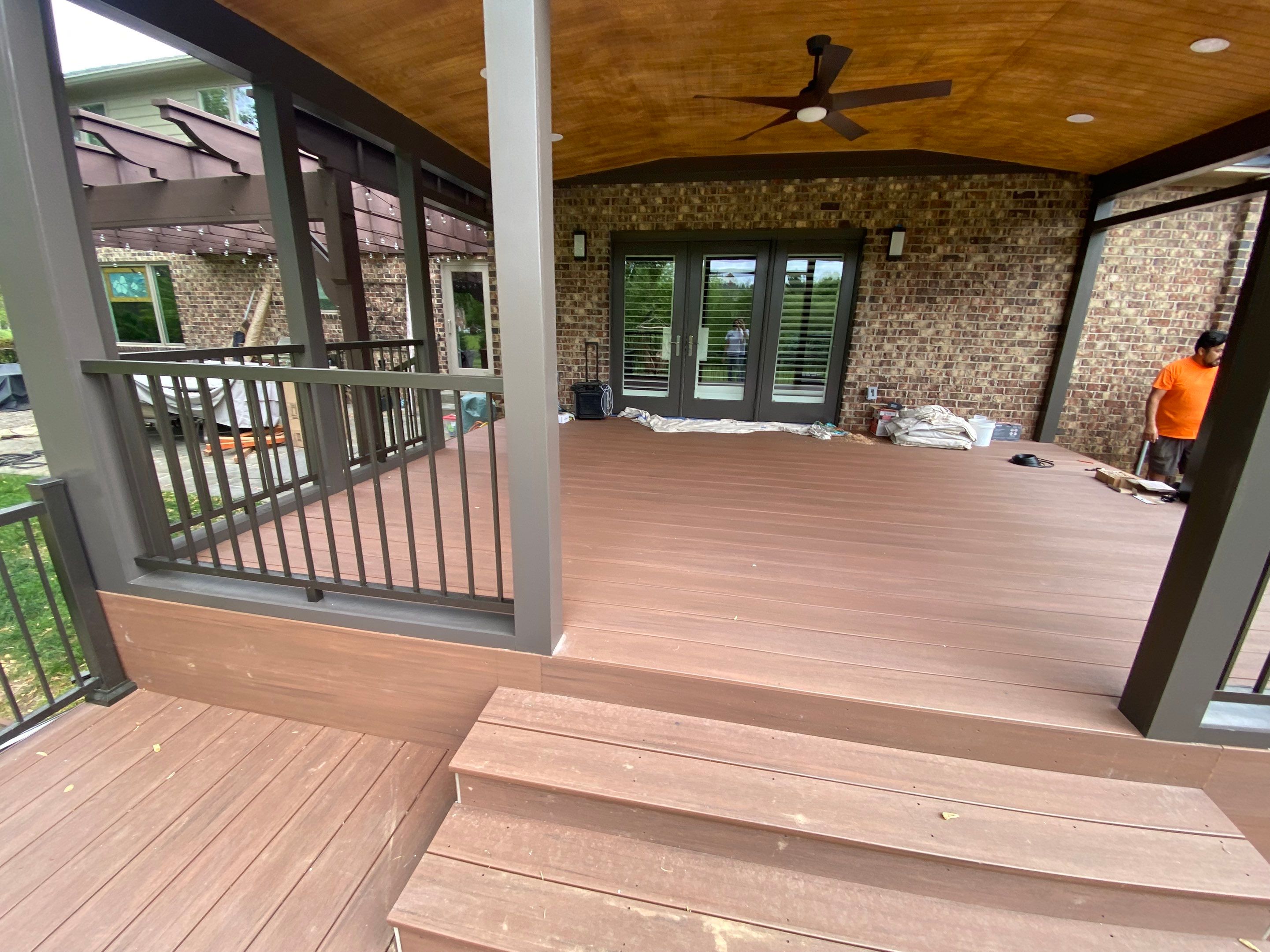 Deck/Screen porch Transformation using Timbertech by The Smet Companies, LLC