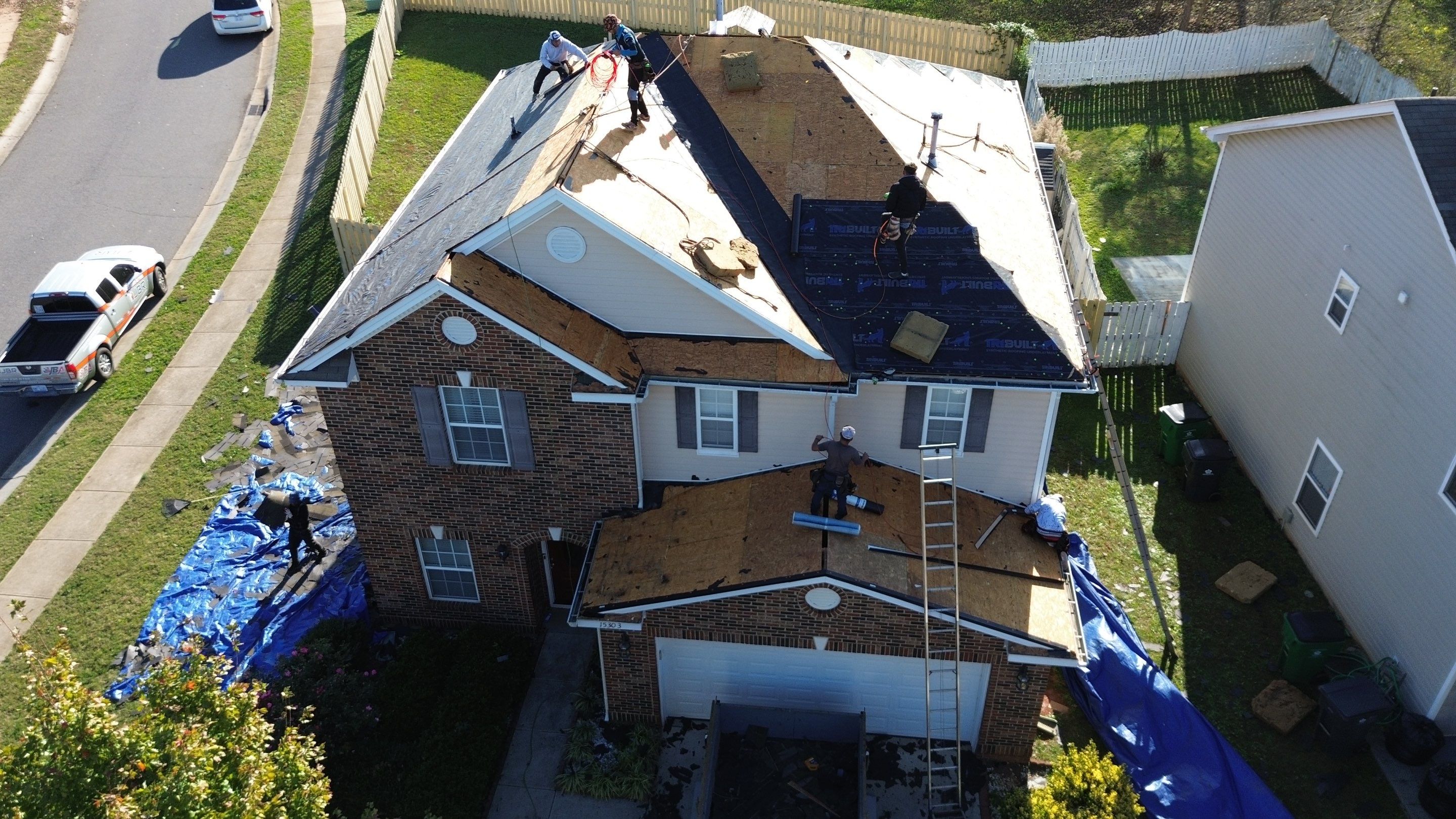 Roof replacement, interior and gutters repair by hail and wind damage by Just Brilliant Restoration JBR