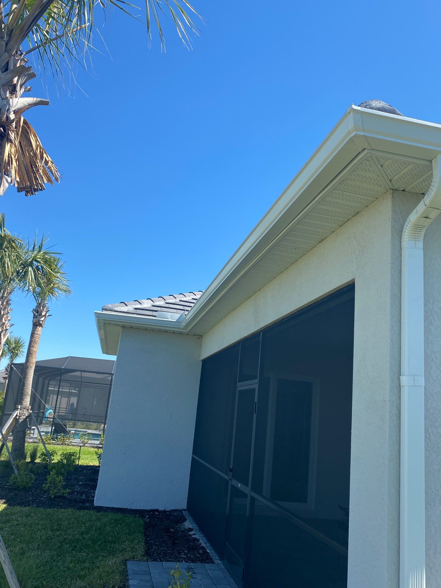 3x4 Elbow Gutter Installation in Punta Gorda FL by Gutter Professors