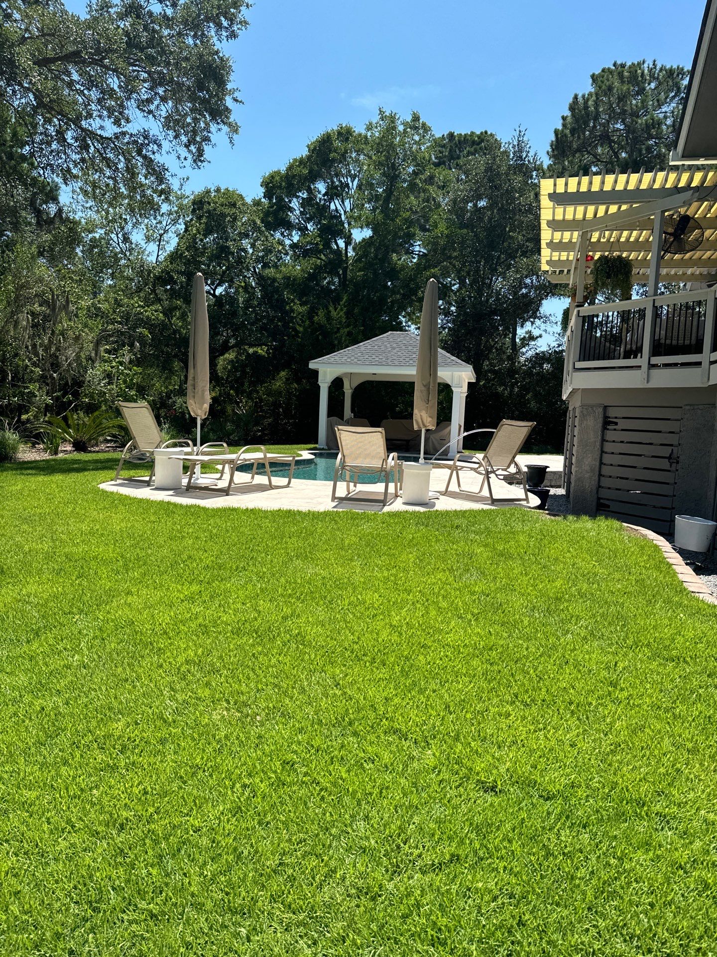 Residential Drainage Solutions and Sod Installation in Hilton Head Island by Lowcountry Scapes, LLC