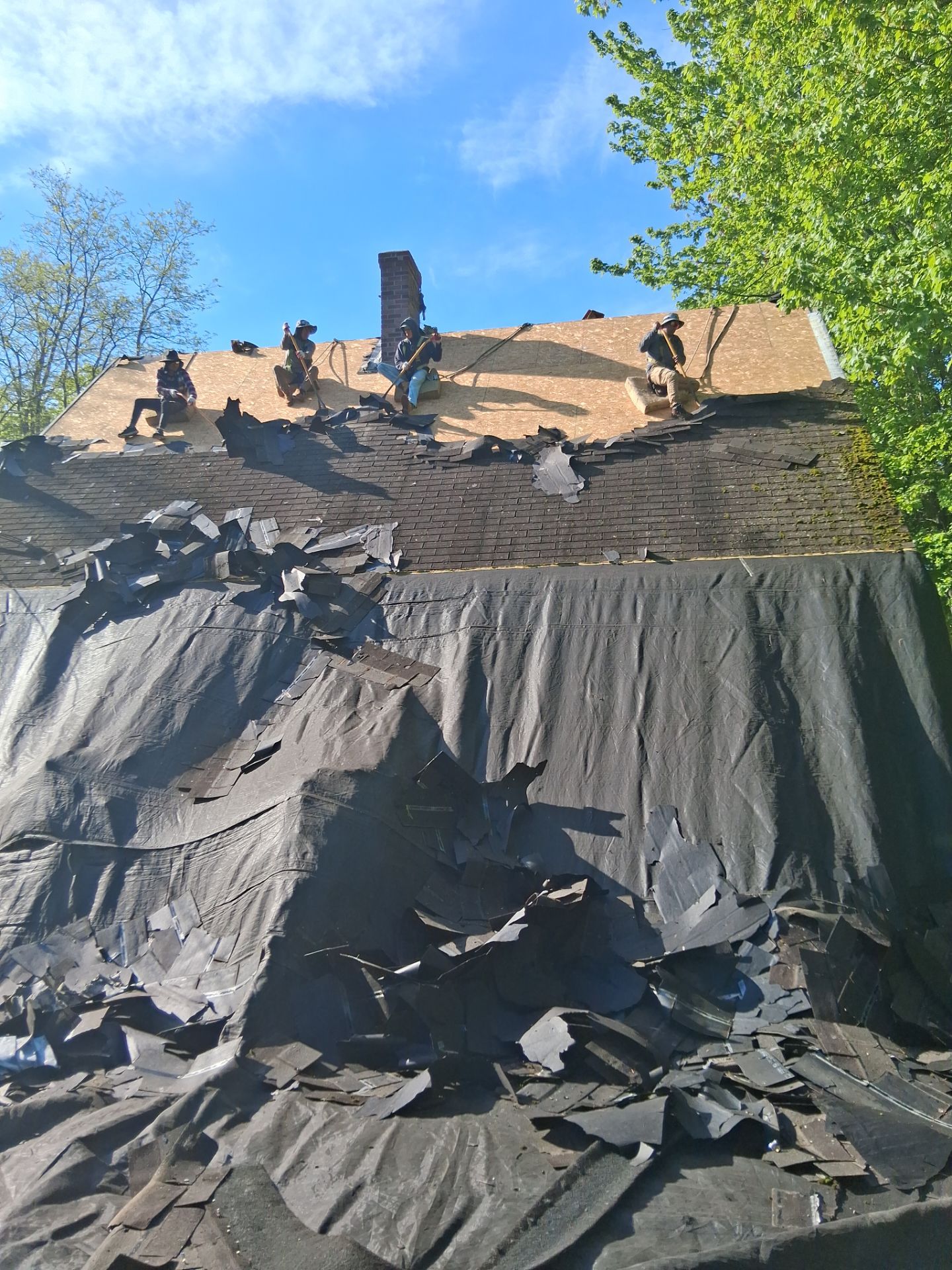 Complete Residential Roofing Installation and Chimney Reflash in Ogunquit by Tall pine roofing