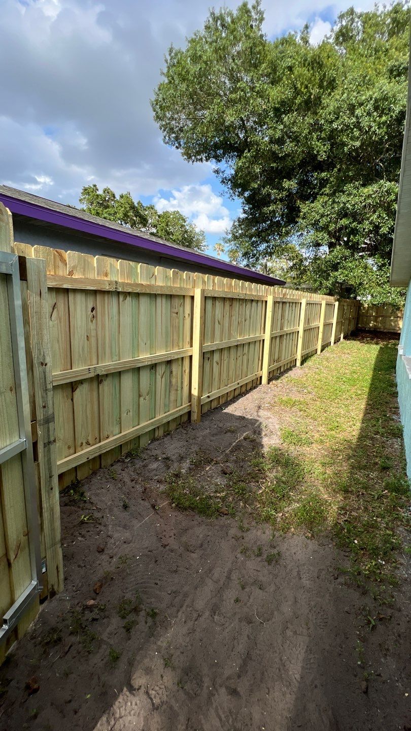 Sarasota, FL 6ft. Tall Treated Board on Board Privacy Fence  by Asap fence and gates, LLC