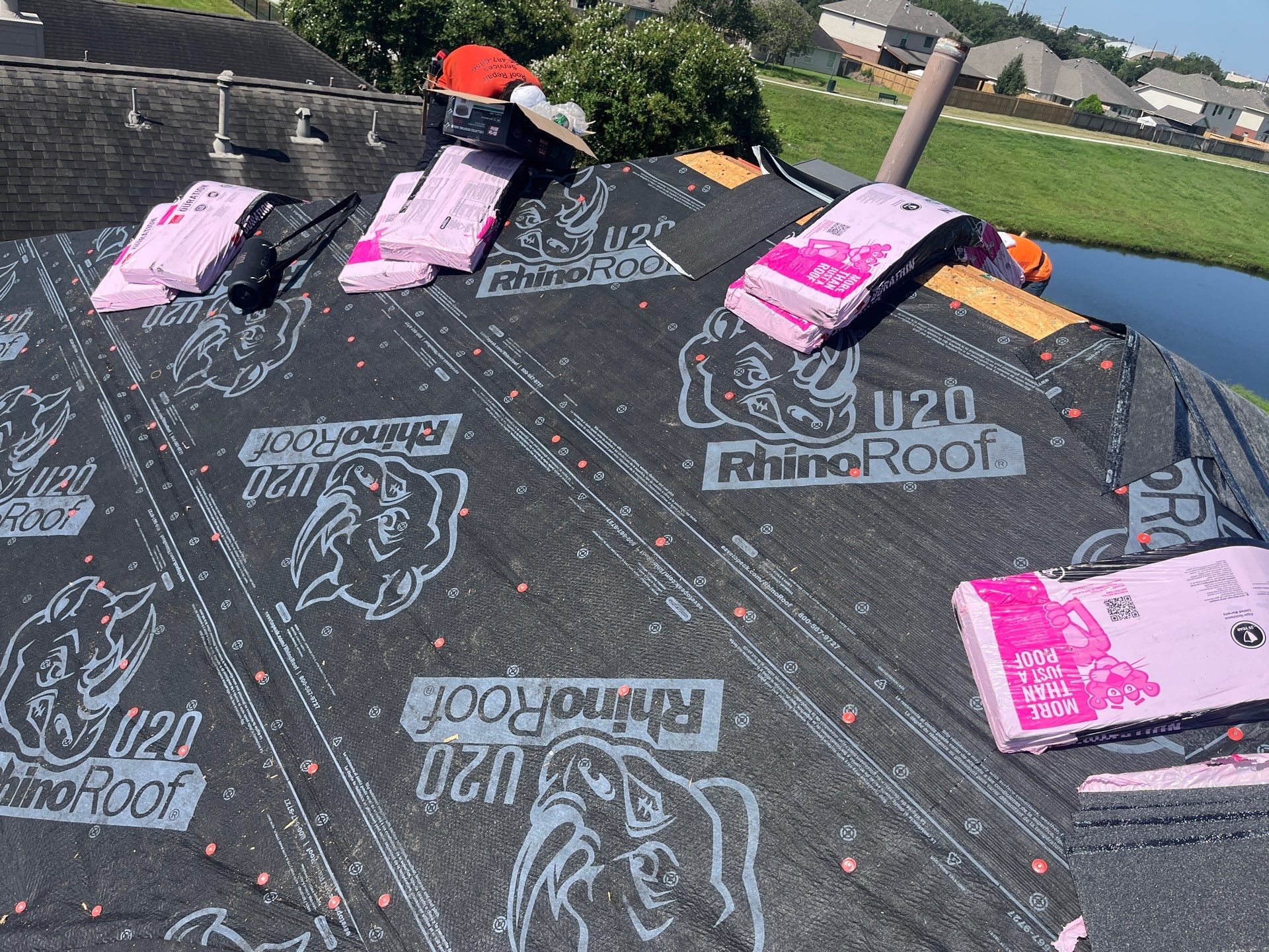 Residential Roofing Installation using Owen's Corning Duration (Lifetime) Shingles by Roof Repair Company