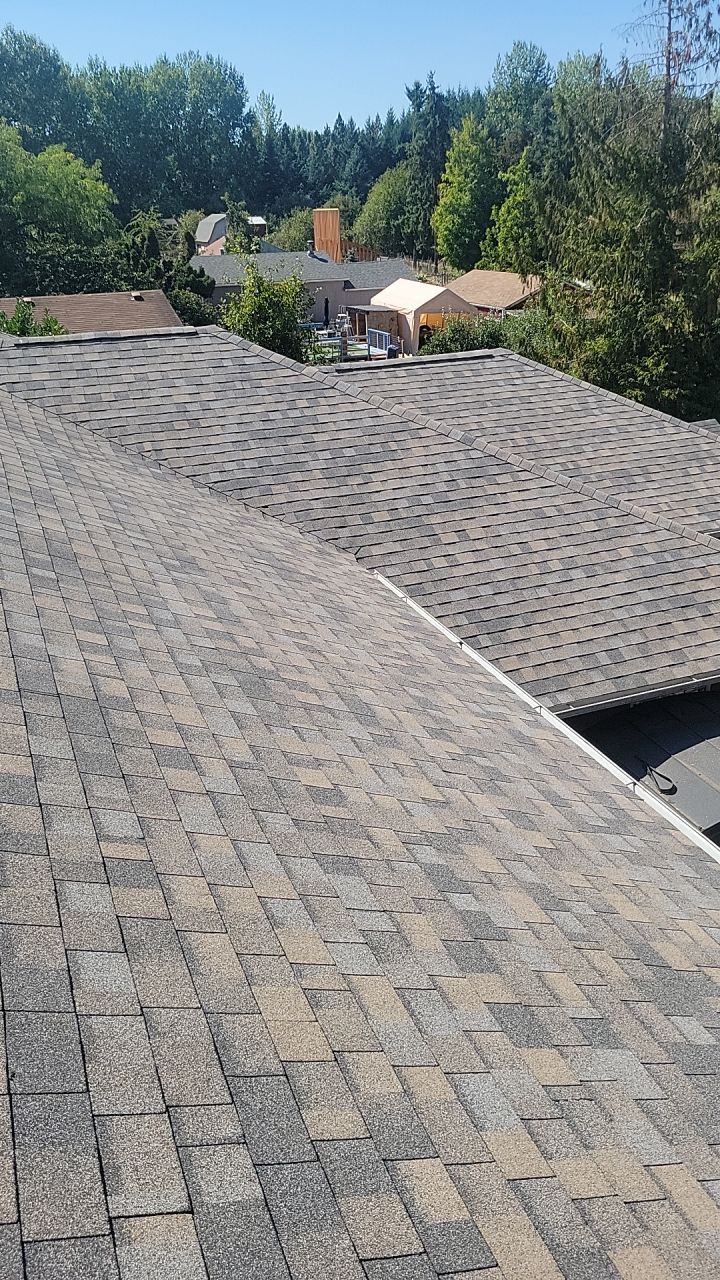 Residential Roofing Installation using IKO Dynasty (Color: Biscayne) by Orezona Building & Roofing Company, Inc.