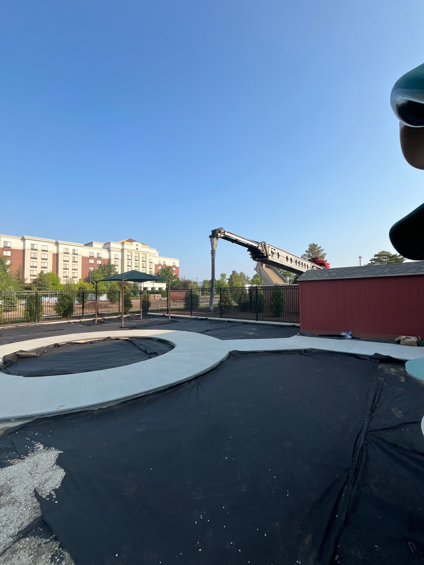 KinderCare of Lincolnshire Commercial Playground Turf Installation by Southwest Greens Midwest
