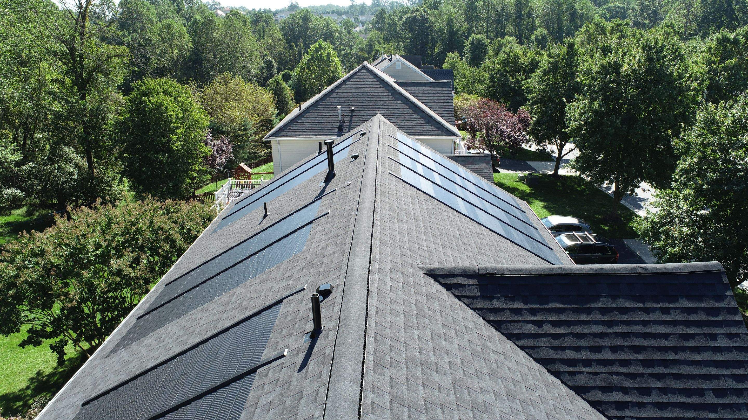 GAF Timberline Solar Roof Ellicott City, MD by American Home Contractors