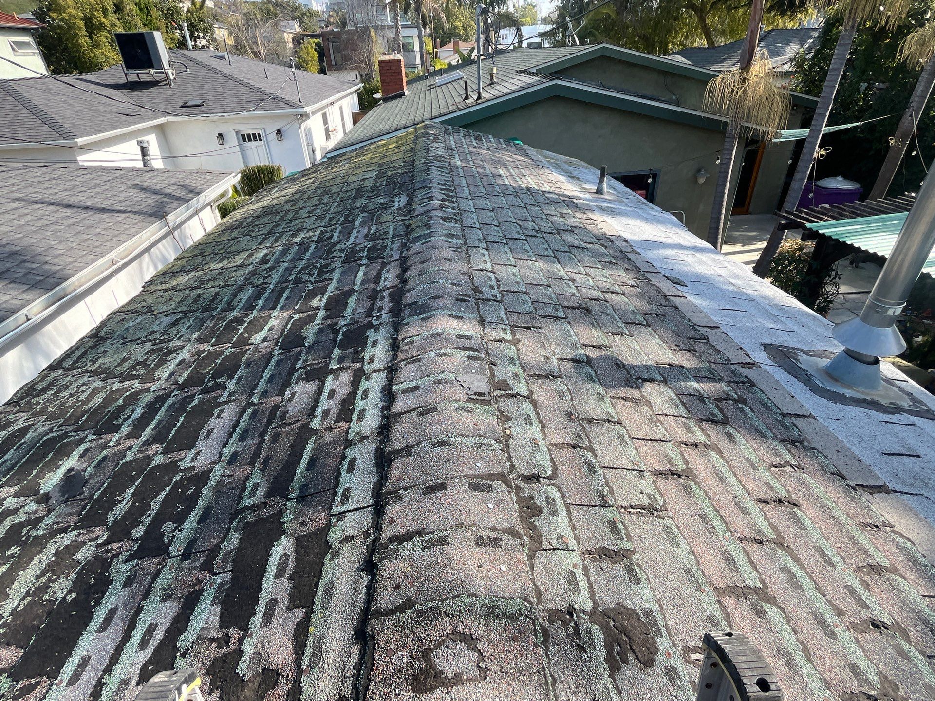 Garage Reroof using Owens Corning Duration Cool Shingles by Hull Brothers Roofing