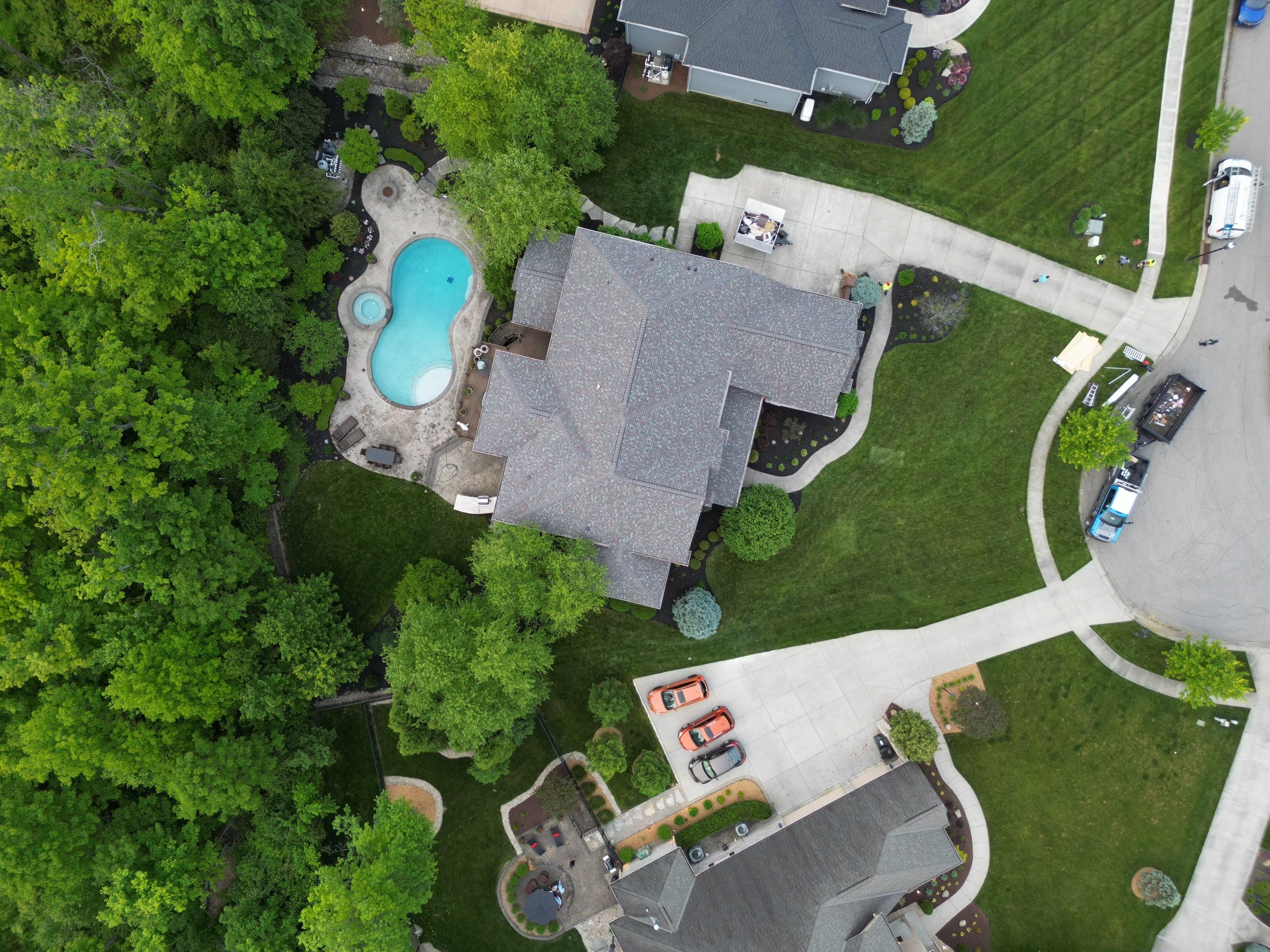 Residential Roofing Installation using Duration Series Shingles - Colonial Slate by RoofX 