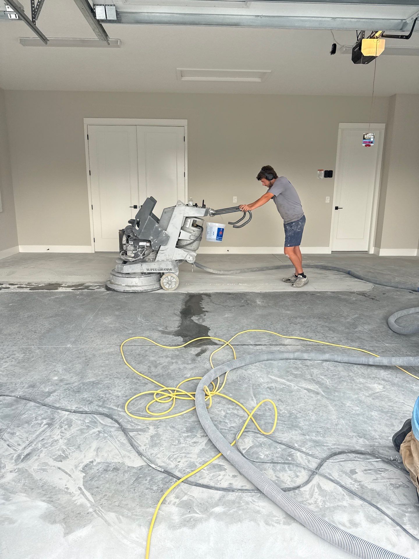 Garage Mediterranean  by Innovative Concrete Coatings 