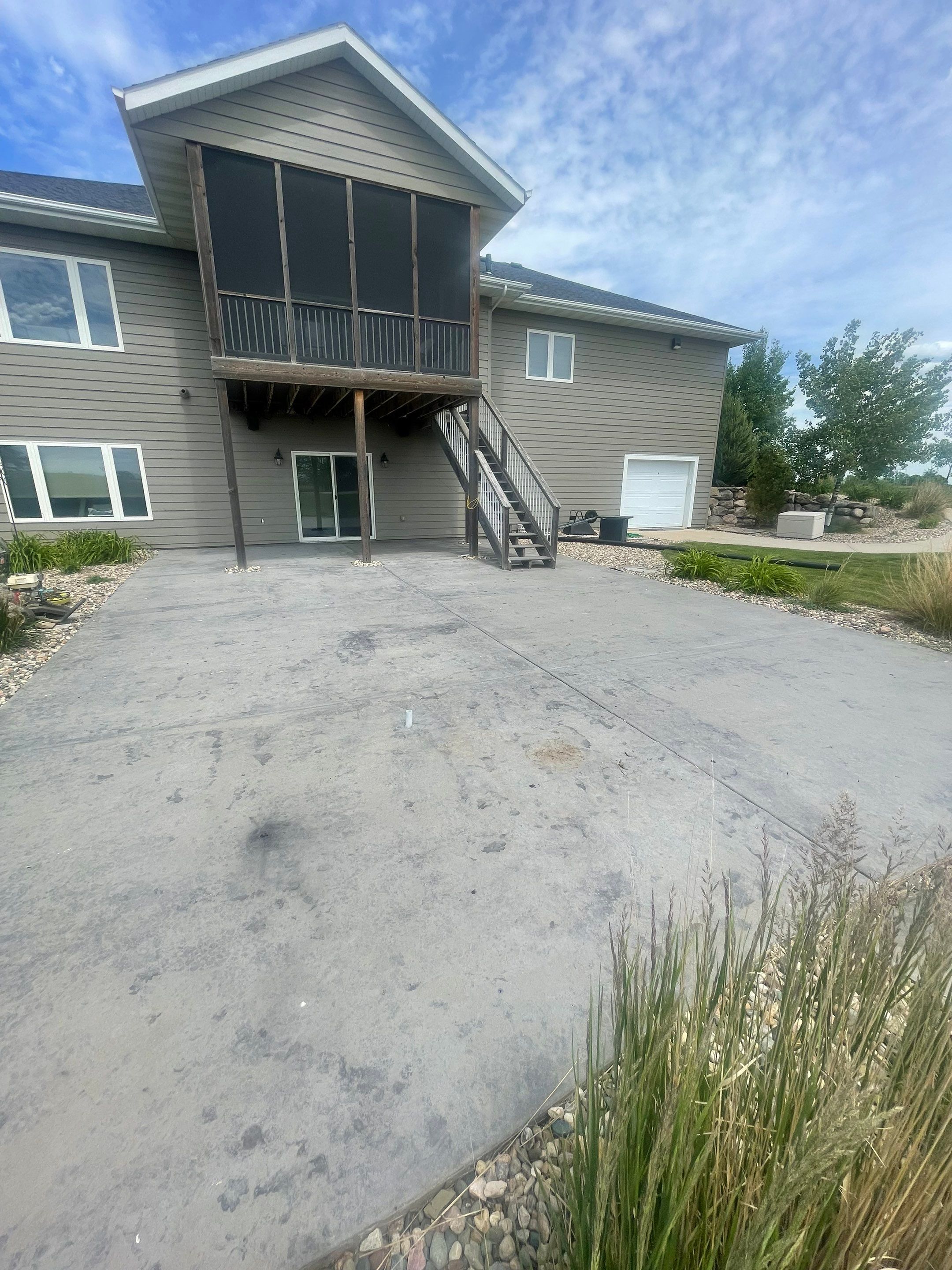 Concrete Patio Restoration and Installation in Sioux Falls by Select Painting, Coatings & Garage Cabinets