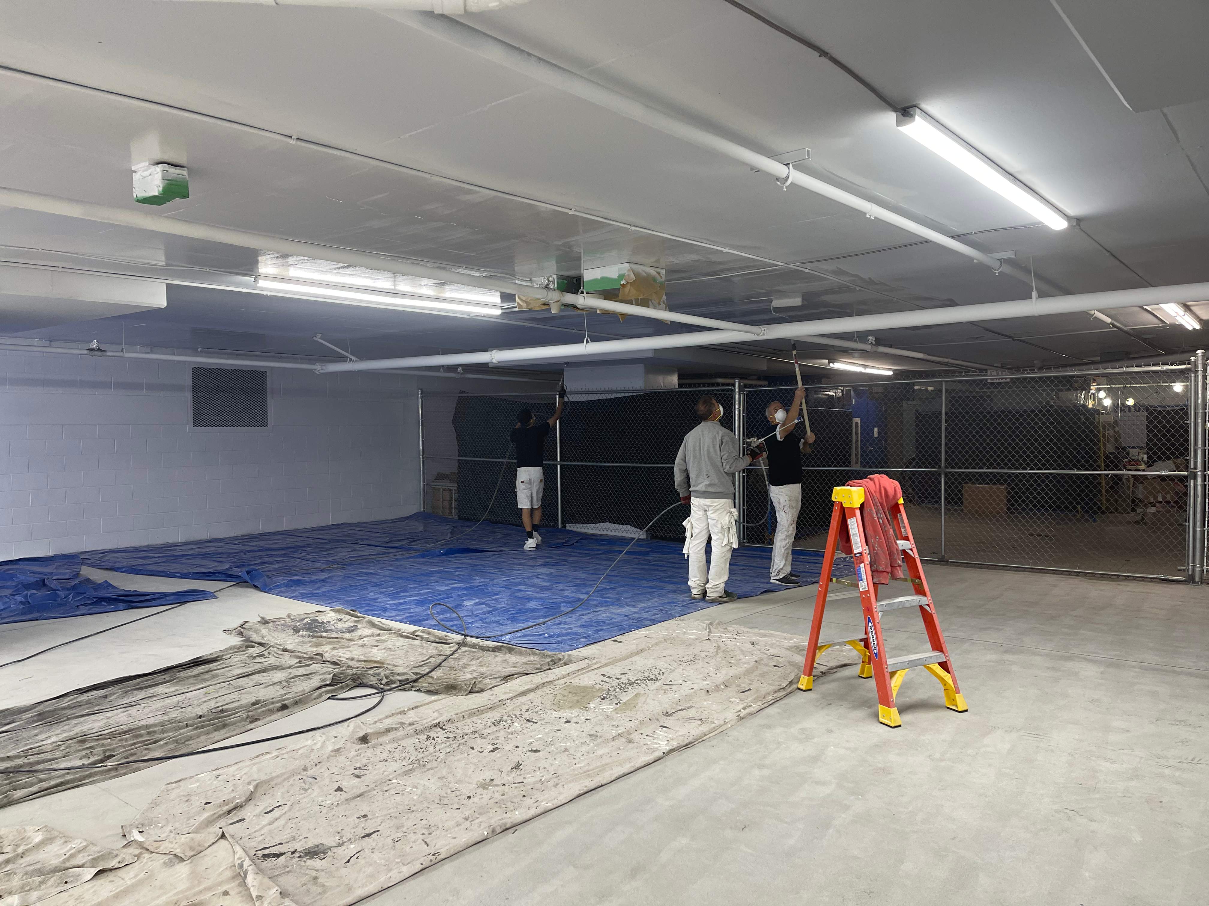 Commercial Ceiling Painting – Downtown Location by YVR Construction Group